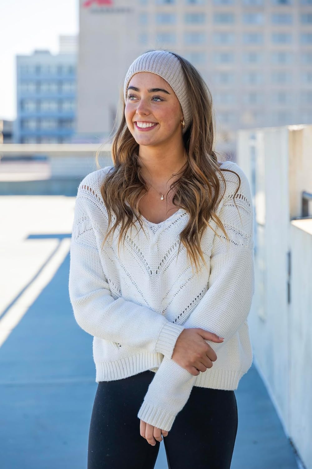 Frost Hats Super warm 50% cashmere 50% merino wool headband (Charcoal) - Image 4