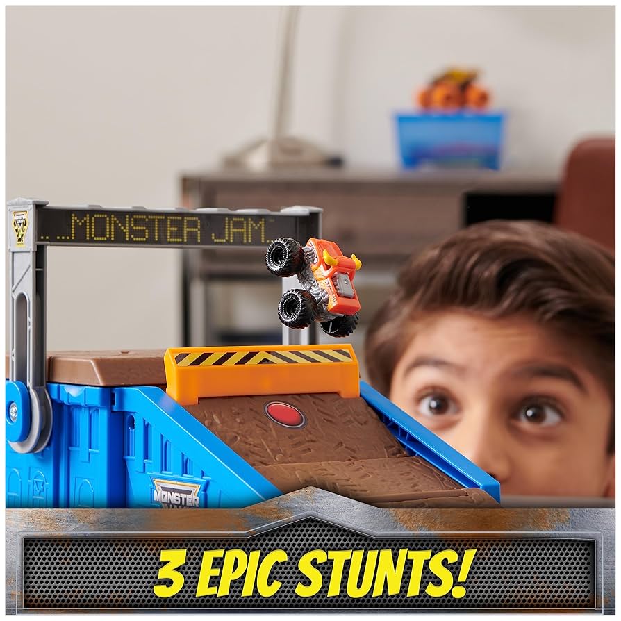 Regu⭐︎Monster Jam Mini World Monster Jam Mini World Finals Monster Dirt Arena with 2lbs