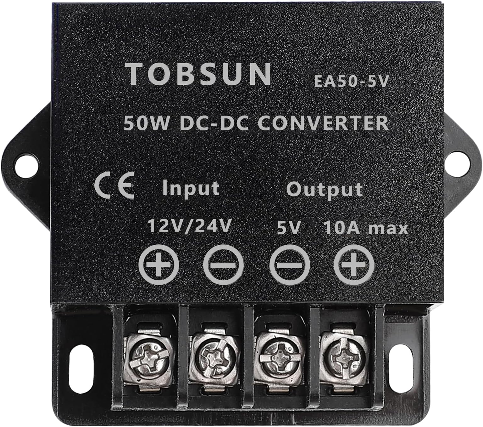 EPBOWPT DC 12V 24V to DC 5V 10A, 5V 5A, 5V 3A, 12V 5A, 10A Power Converter Power Adapter (12/24V to 5V 10A Converter)
