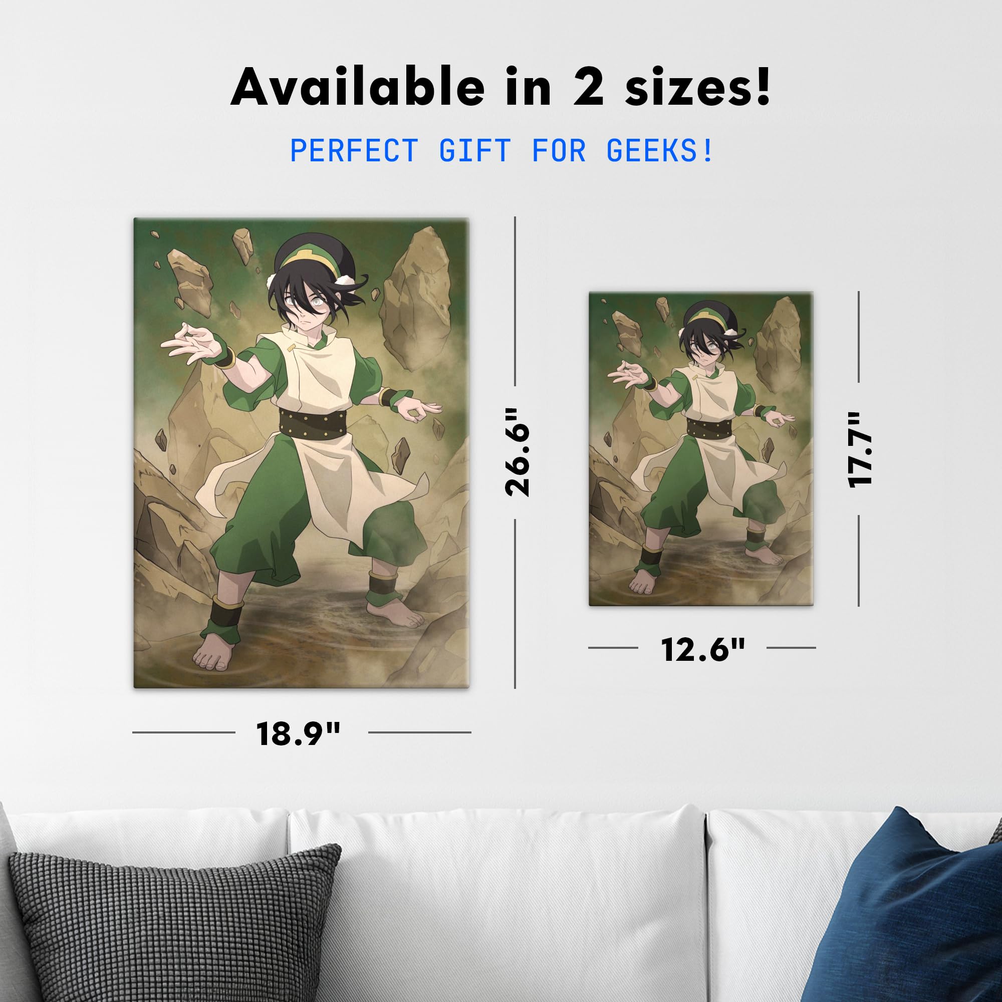 Displate Metall poster Avatar: The Last Airbender Toph Beifong Größe M
