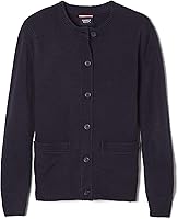 French Toast Little Girls Knit Cardigan Sweater - Anti-Pill Acrylic, School Uniform Layering Essential