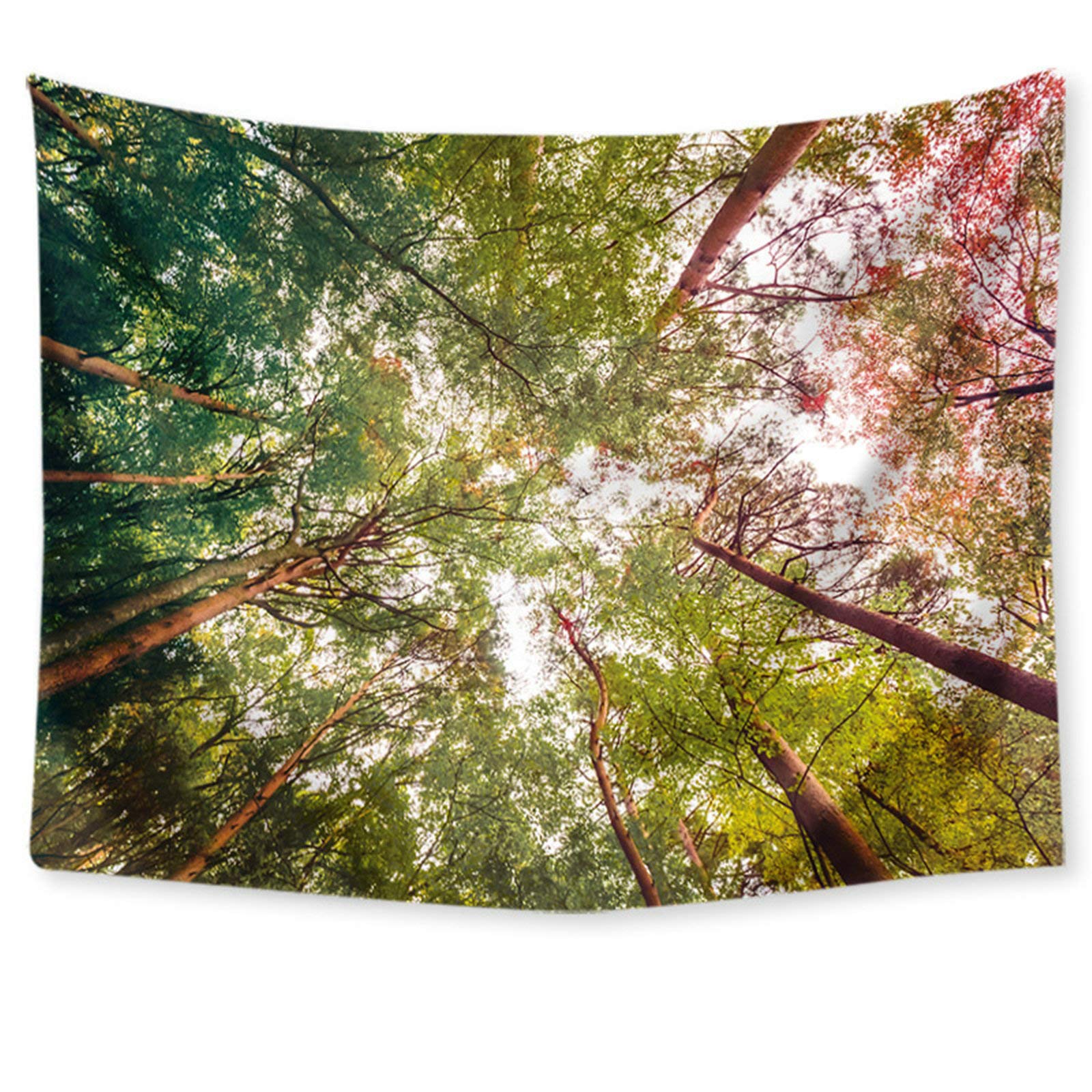 Tenture murale décoration forêt pour un salon esprit nature chic