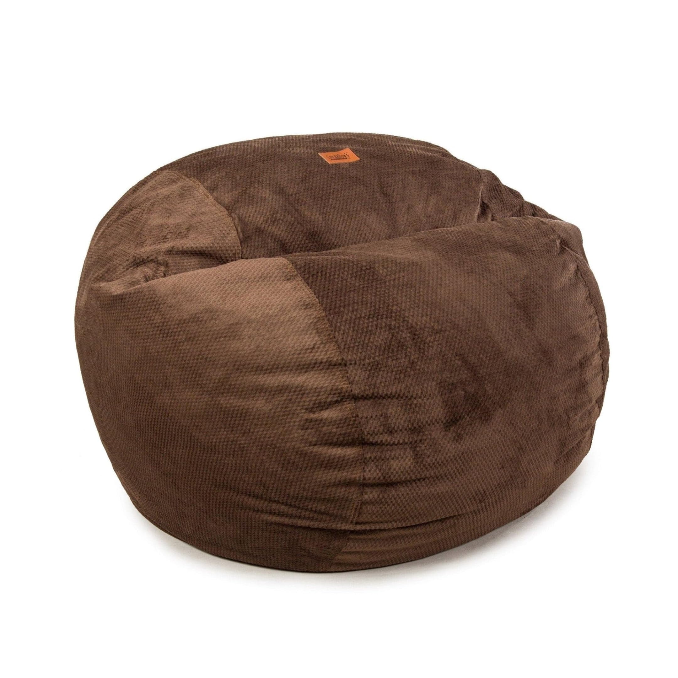 CordaRoy's Chenille Bean Bag-Convertible Bean Bag Chair Bed-Machine-Washable Cover-Basement, Living Room, Game Room, Dorm-Queen -Espresso-Made in The US