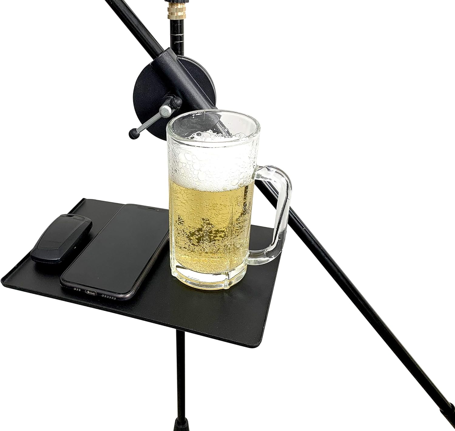 G Ganen Microphone Stand Tray, Made of Steel with Load Capacity For Music Sheet Instrument Stand (9inch) : Musical Instruments