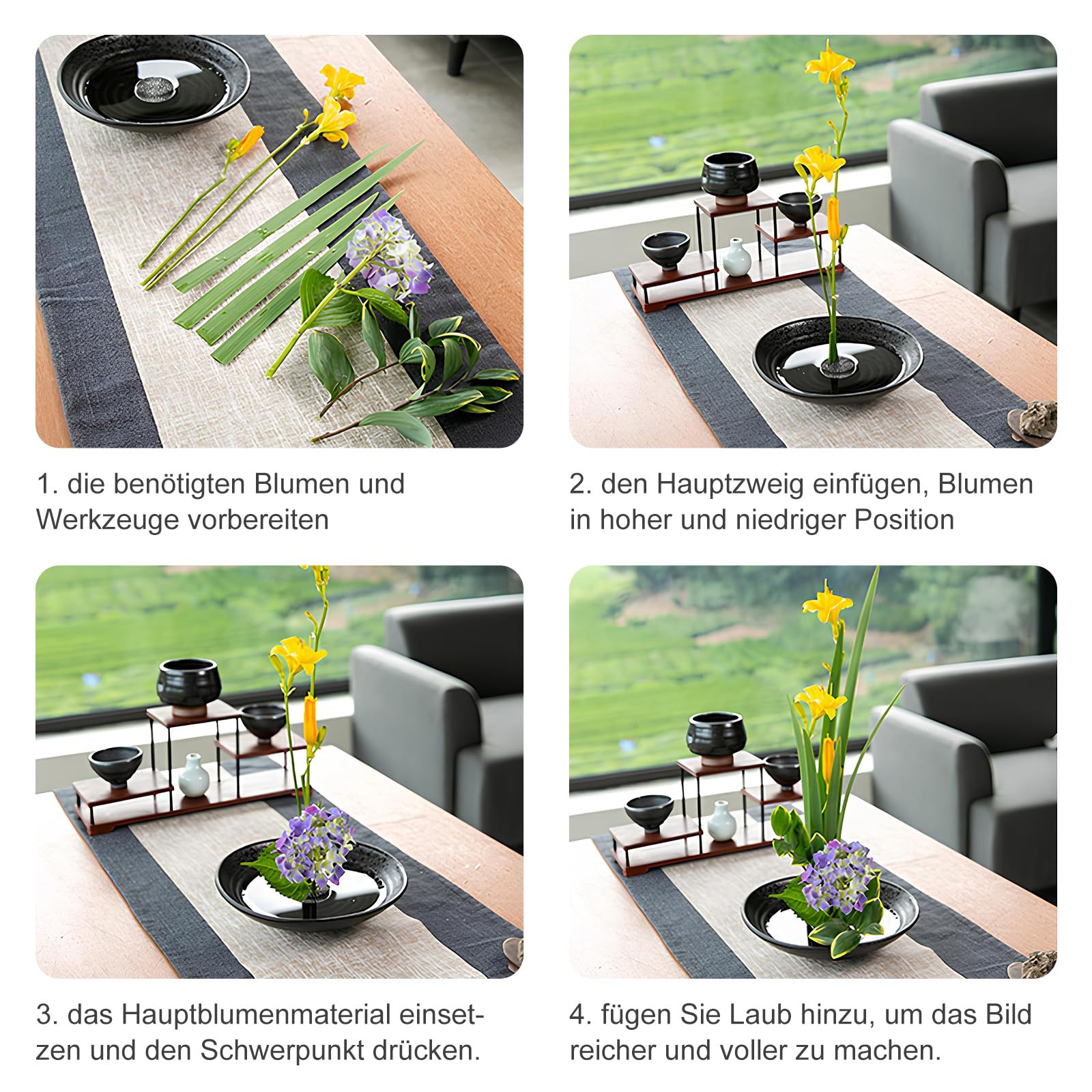 Produktbild von Flower Frog, Steckigel Ikebana Steckigel Für Blumen Kenzan Set Kenzan
