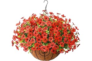 Artificial Flower Baskets for Outdoor Decoration