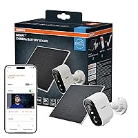 OSRAM Telecamera solare per esterni SMART+ WiFi, 4 MP 2K IP66