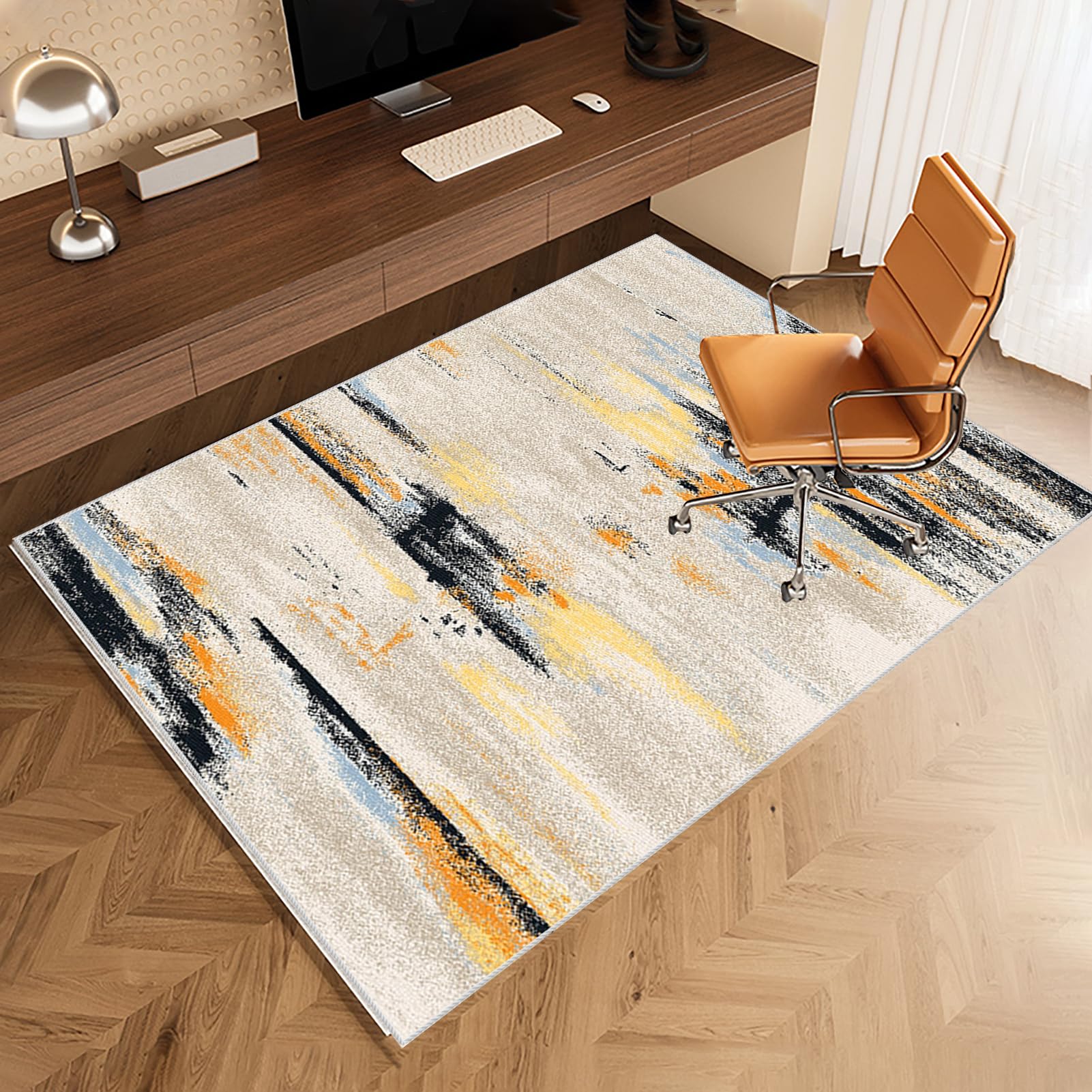 Mata ochronna na podłogę krzesło biurowe, podkładka pod krzesło biurowe, 120 x 160 cm, antypoślizgowa podkładka pod krzesło gamingowe, mata na krzesło biurowe, odporna na zarysowania, do biura i domu