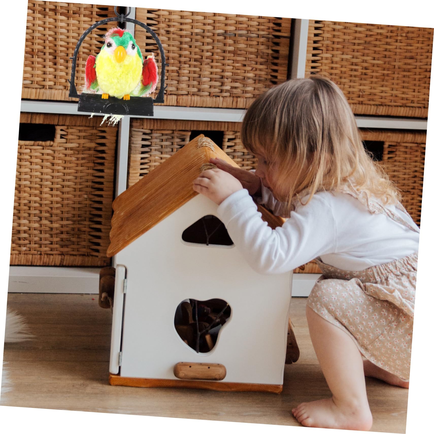 Juguete Educativo Loro Parlante Grabación y Repetición de Voz, Felpa y Plástico, Diseño Adorable para Niños y Decoración del Hogar