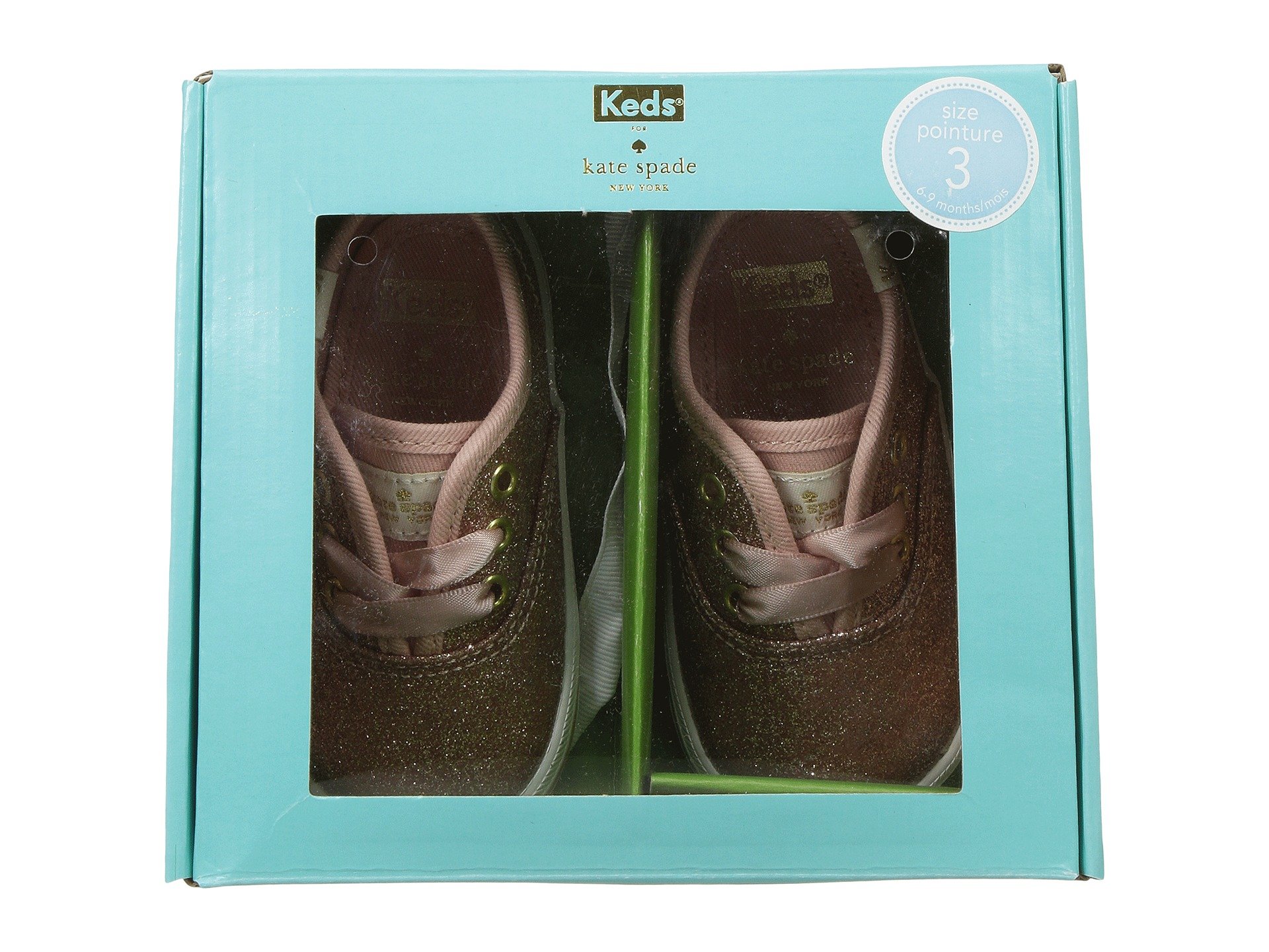 Keds Kids Keds for Kate Spade Champion Glitter Crib (Infant/Toddler) at