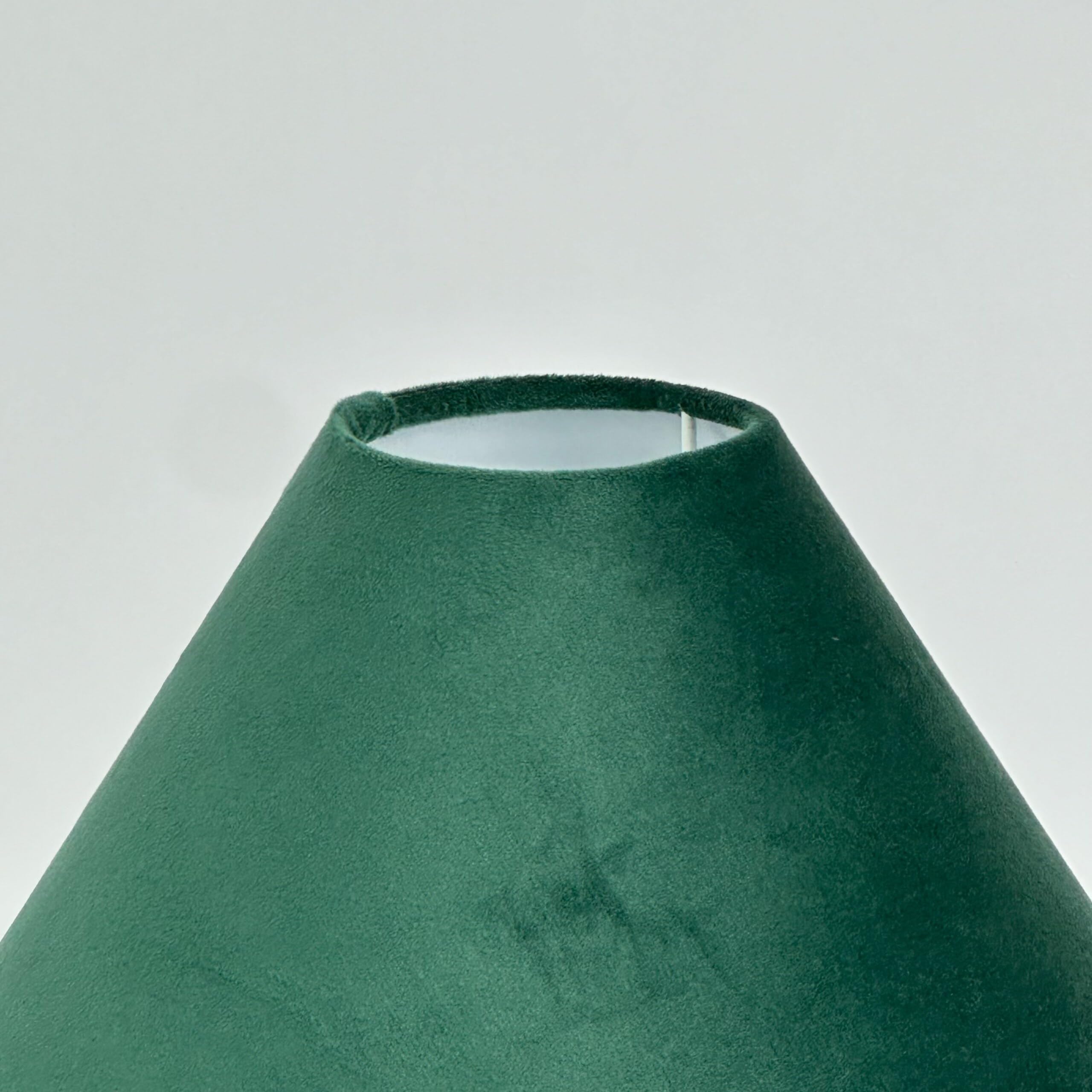Relaxdays Lampada da Tavolo, Paralume in Velluto e Base in Metallo, E14, H 47x30 cm, da Comodino