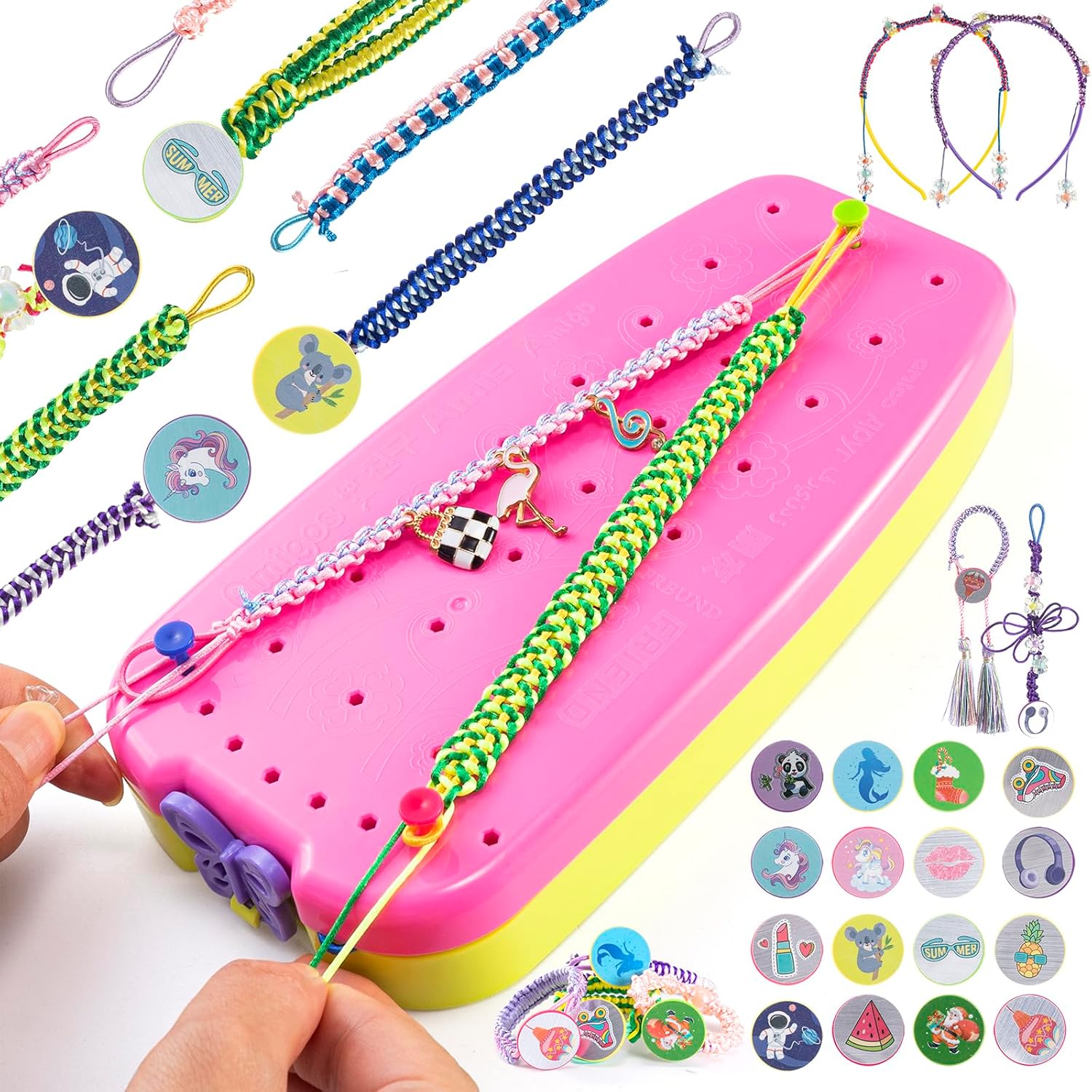 Bracelet Making Kit, Arts and Crafts for Girls Gifts 8-12 Years Old DIY String Bracelet Maker Arts Christmas Craft for 6-12 Year Old Girl Birthday Gift Ideas Kits Toys Ages 8 9 10 11 Bracelet Making Kit, Arts and Crafts for Girls Gifts 8-12 Years Old DIY String Bracelet Maker Arts Christmas Craft for 6-12 Year Old Girl Birthday Gift Ideas Kits Toys Ages 8 9 10 11