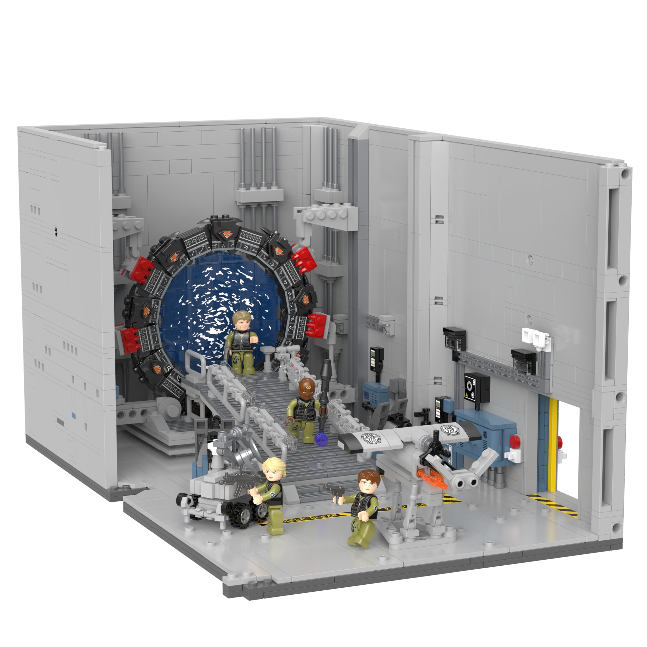 BlueBrixx Pro 106842 – Stargate Gate Room aus Klemmbausteinen mit 2430 Bauelementen