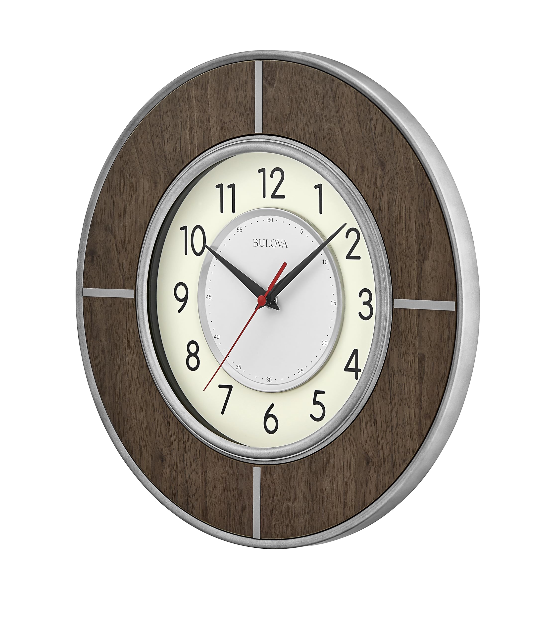 Reloj Bulova Clocks C4379 Contempo en madera de nogal