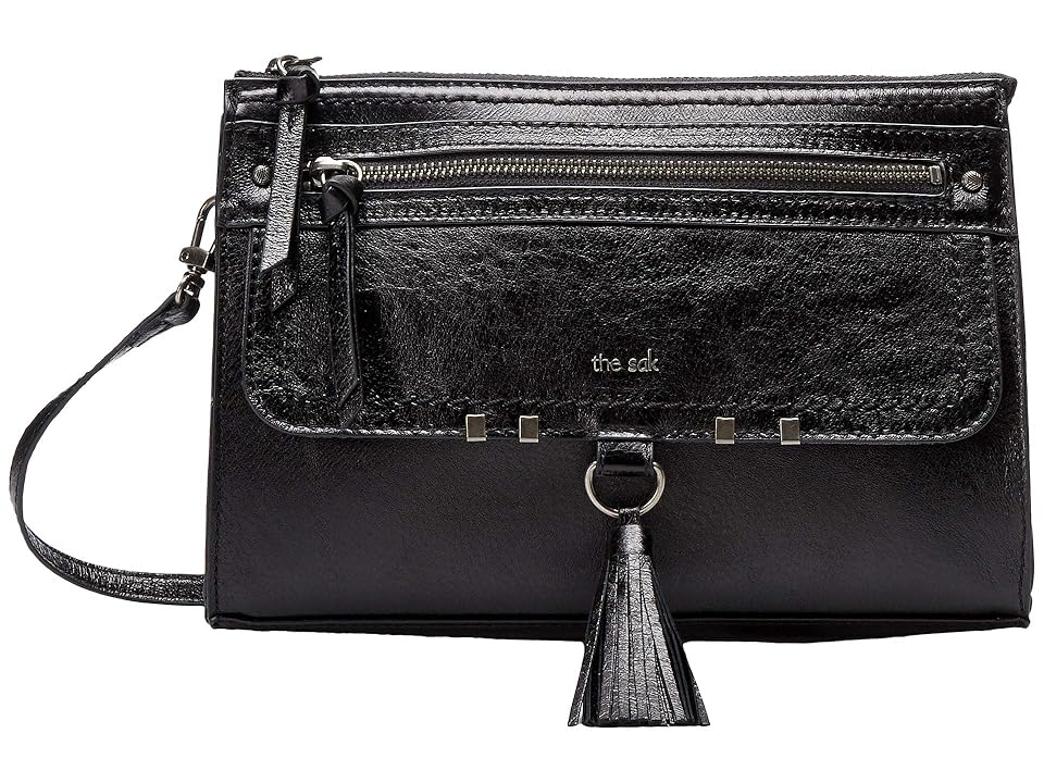 

The Sak Leucadia Leather Crossbody (Black Onyx) Cross Body Handbags