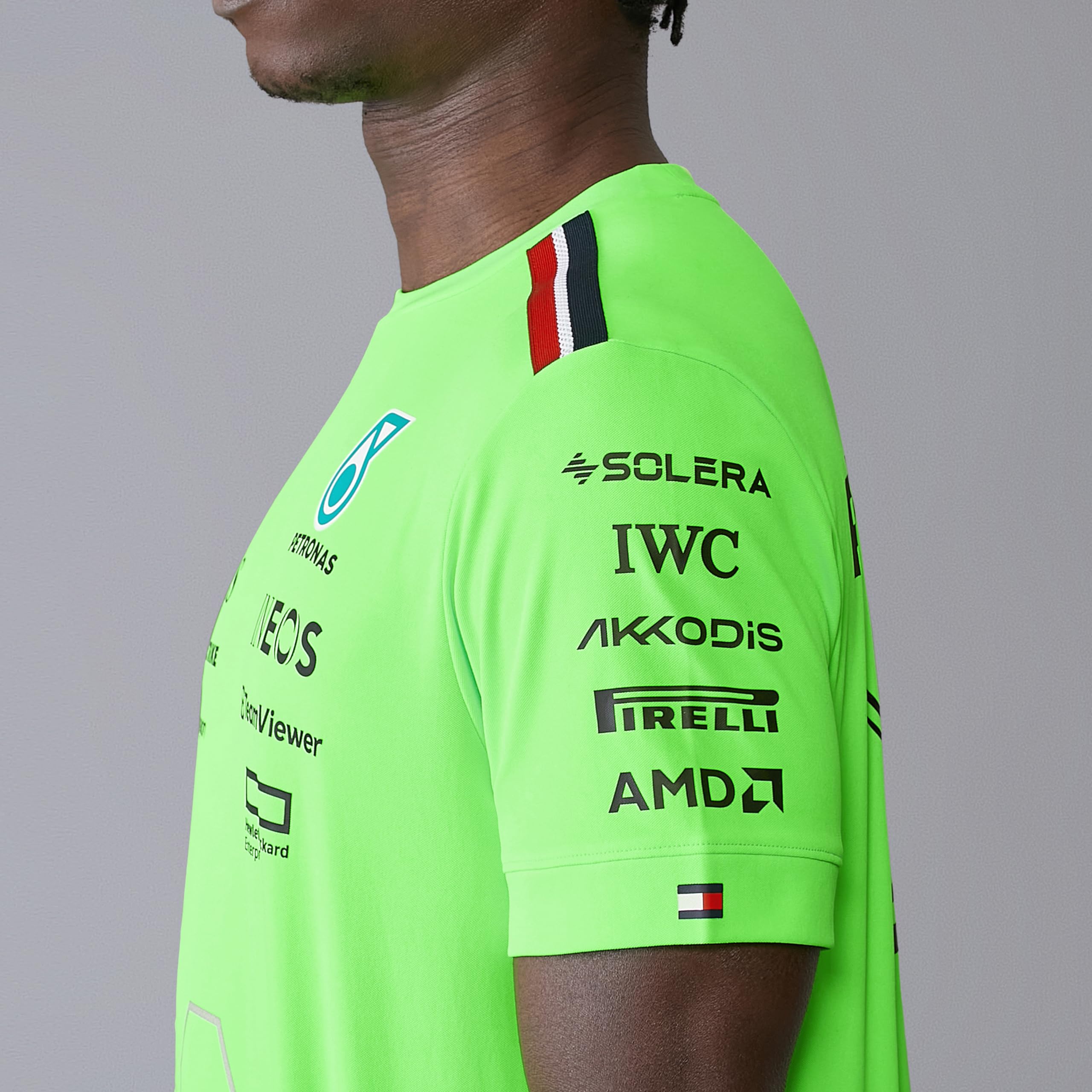 Mercedes AMG Petronas Camiseta F1 Setup para Hombre 2024 - Verde - Tamaño: L