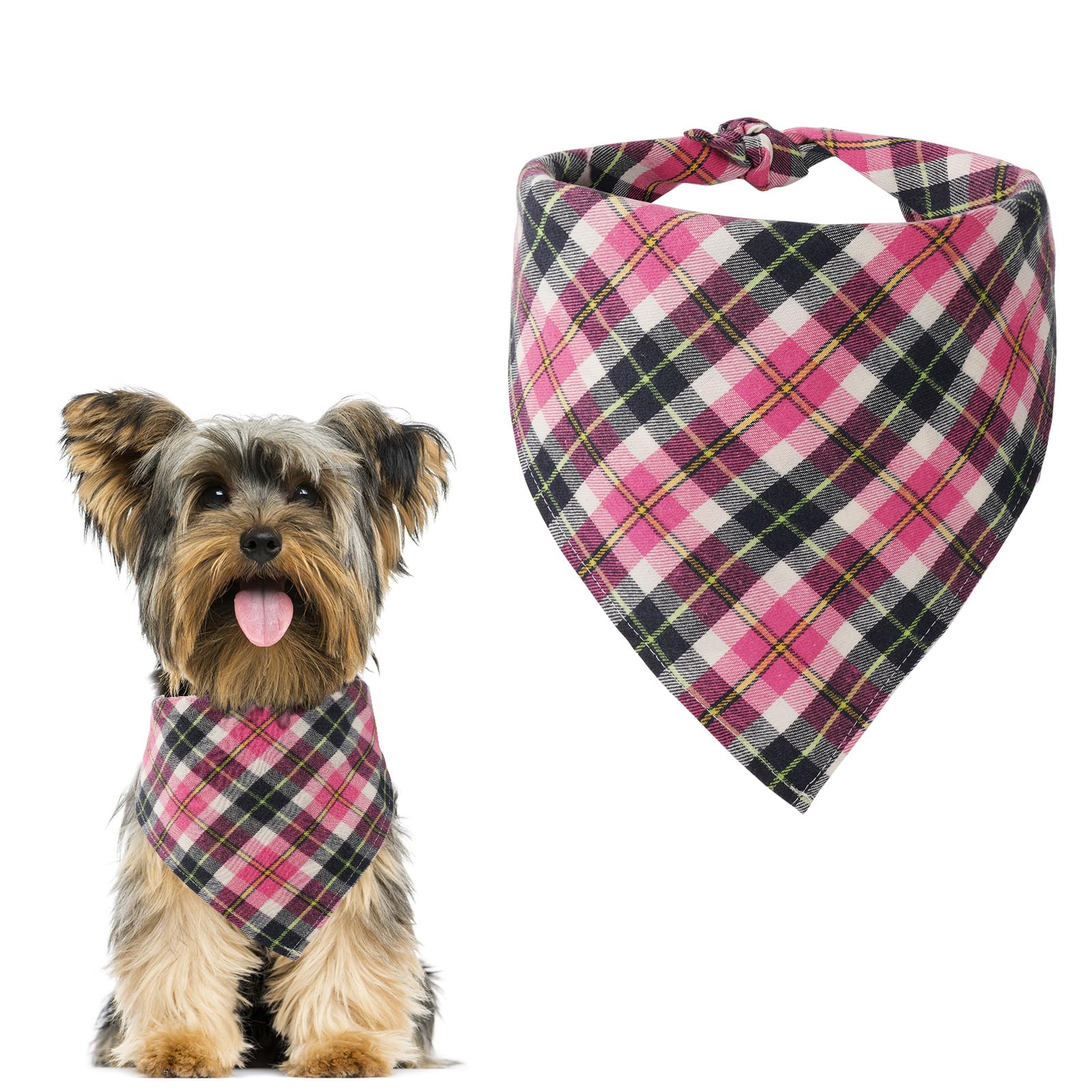 Aomig Pet Triangle Scarf Bandana for Large Dogs - Cotton, Washable Birthday Bow Tie, Decoration Bib Accessory for Engagement