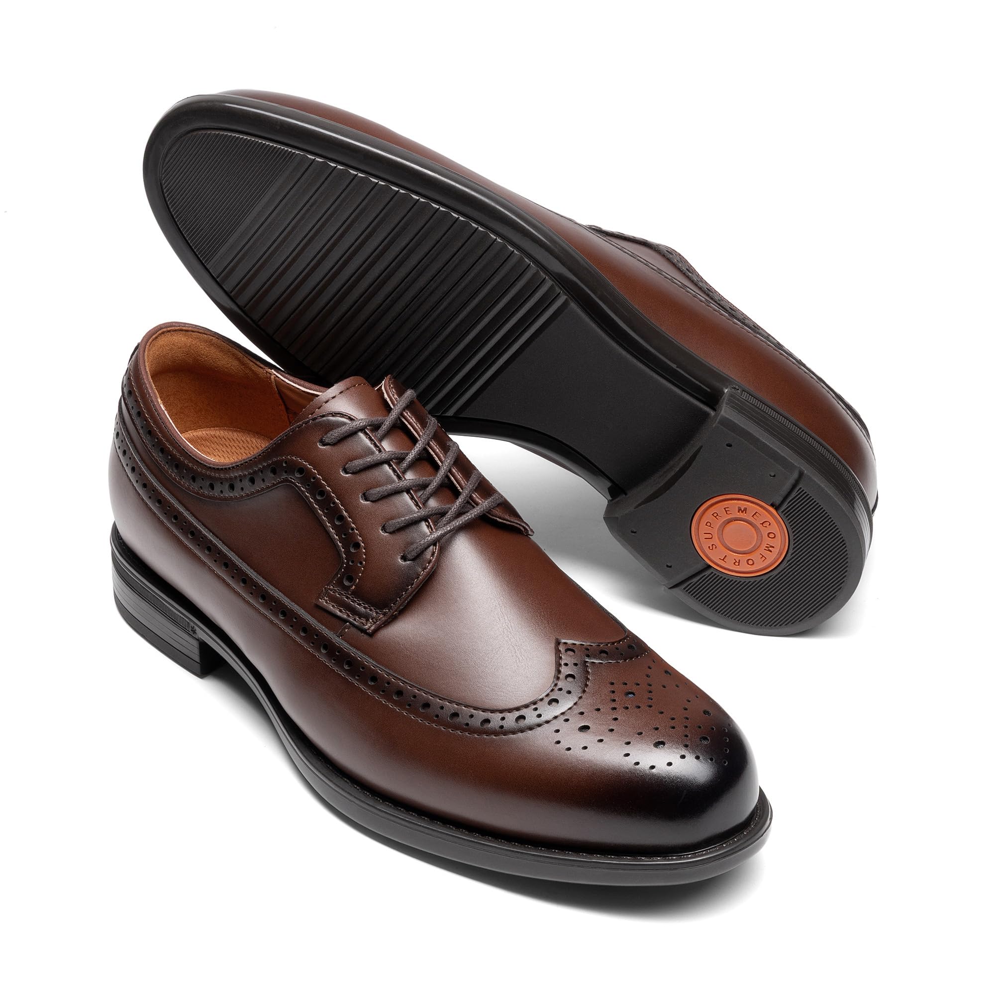 Bruno Marc Scarpe da uomo Brogue Wingtip Oxford