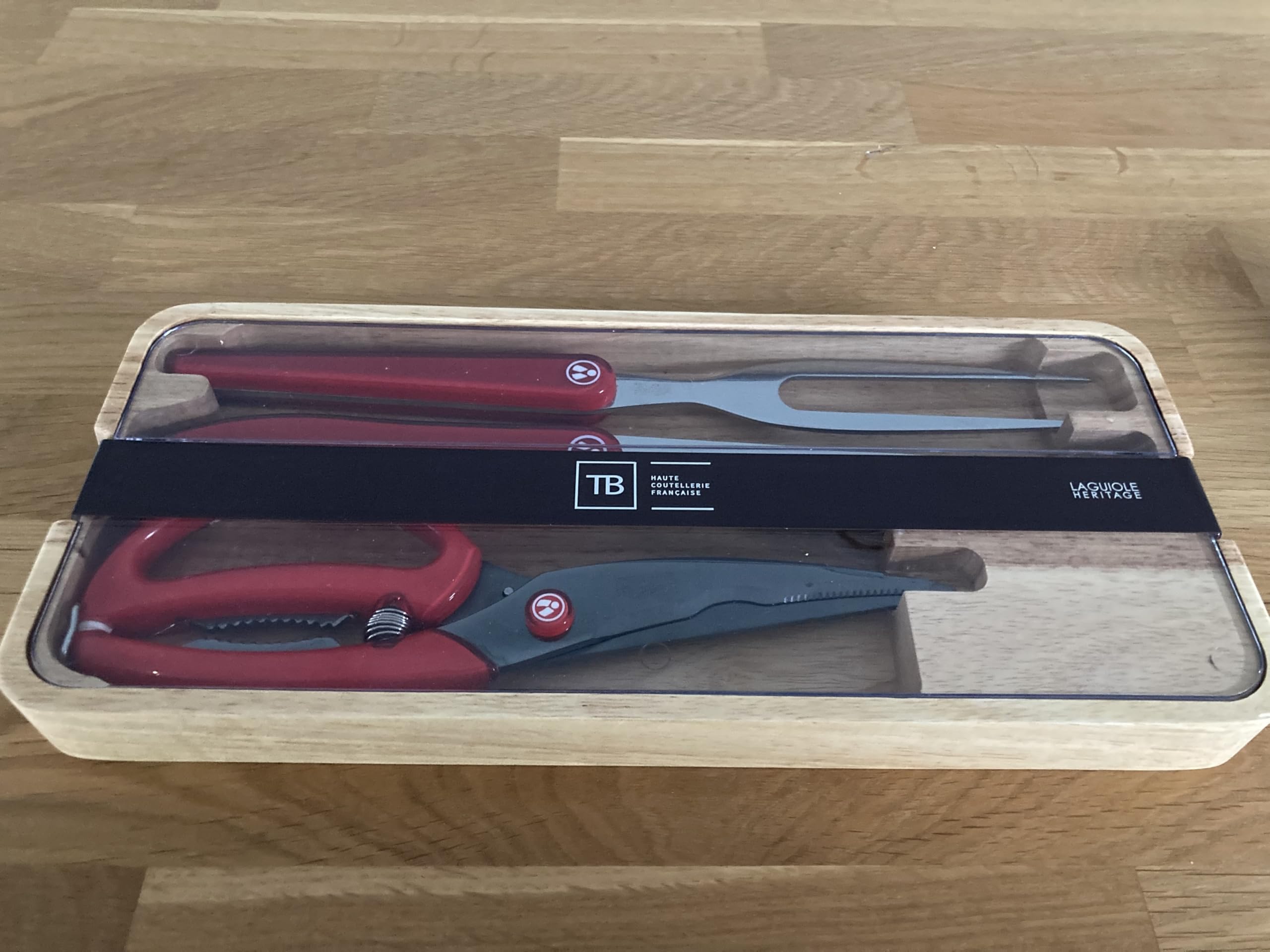 Coffret de service à découper - Collection Acidulé Rouge