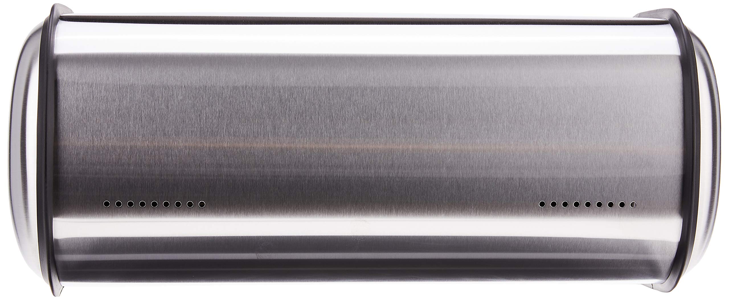 Oggi Stainless Steel Roll Top Bread Box, Silver, 17.50 Inch by 7.50 Inch by 11.50 Inch