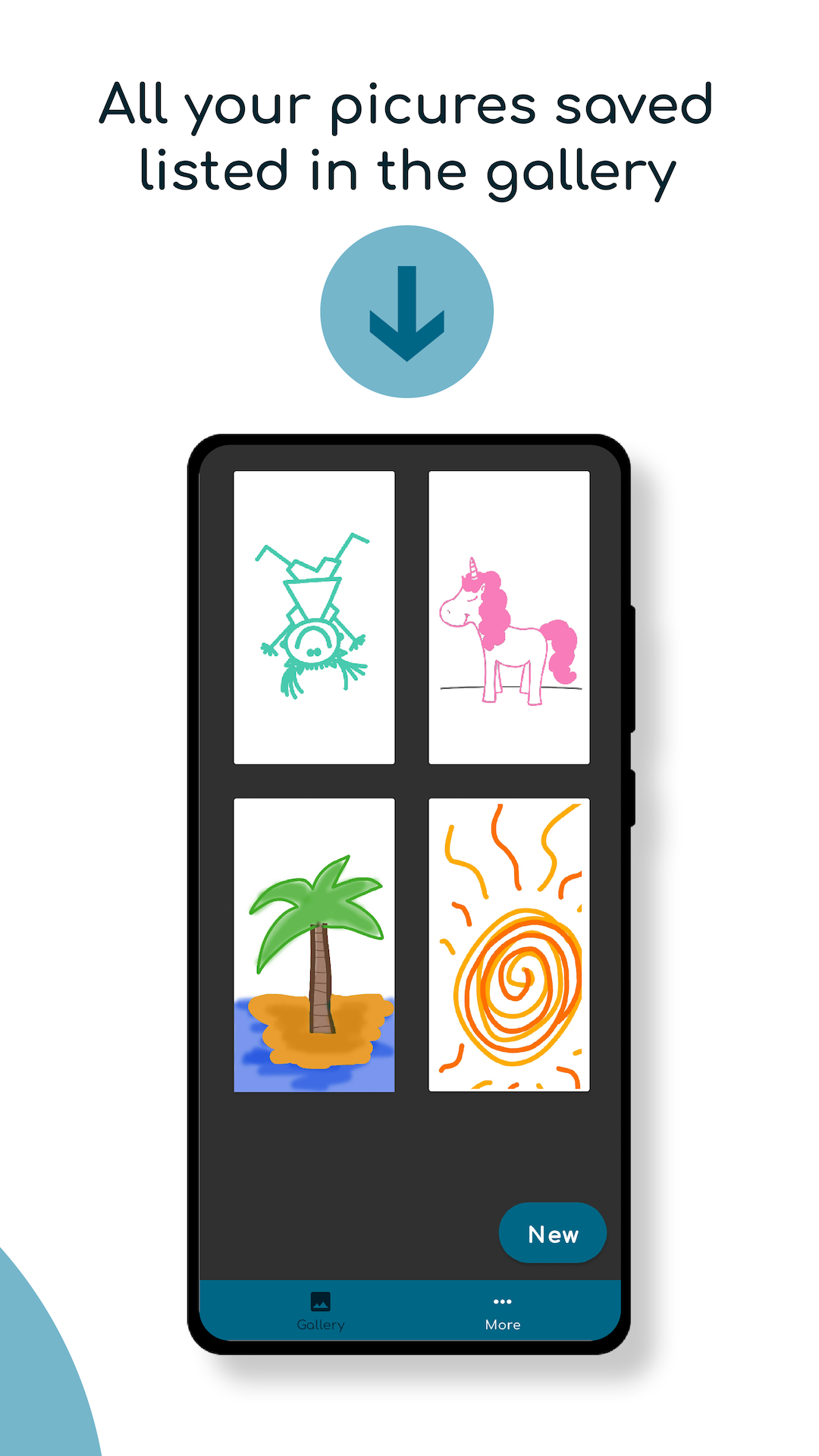 Drawing Pad, an easy finger paint app . Draw and paint sketchbook where