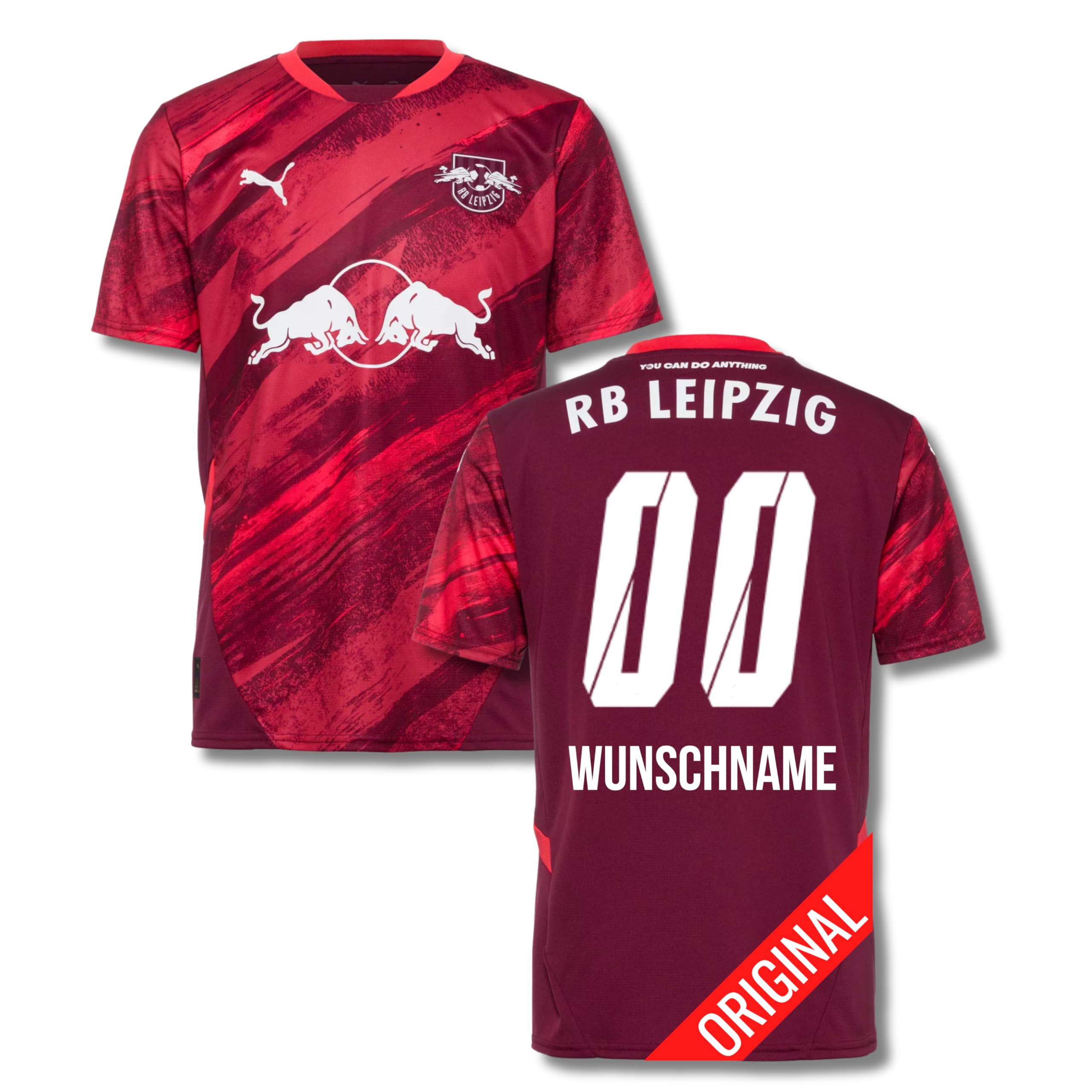 PUMA Original RB Leipzig Trikot Kinder [Away 24/25] Offizielles Leipzig Trikot [Spieler oder Personalisiert] Sportbekleidung Fussball Geschenke Jungen Mädchen Fußball Fanartikel Kinder