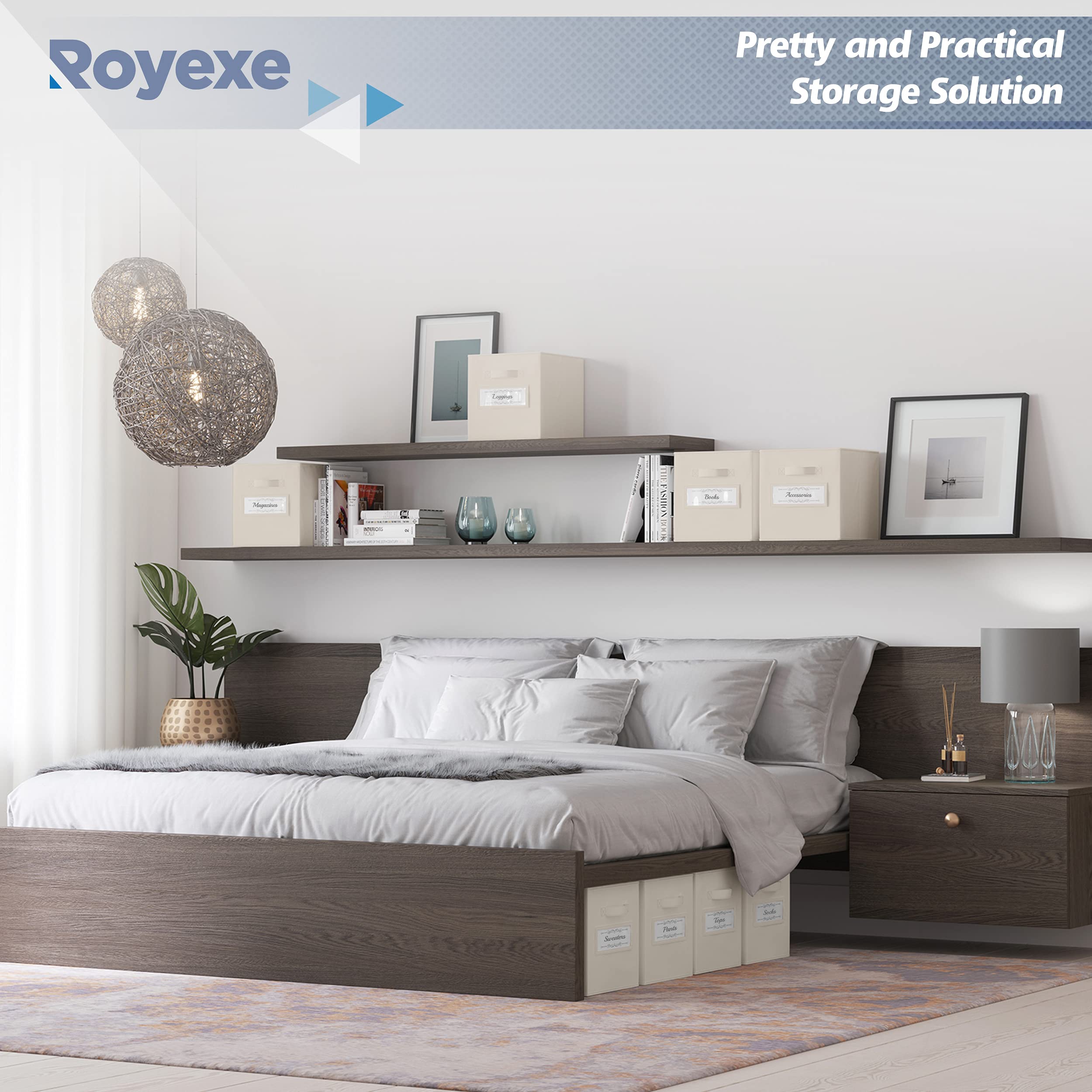 Storage Cubes 11 Inch Cube Storage Bins (Set of 8). Features Large