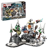 LEGO | Marvel Avengers Assemble: Age of Ultron, Set Modulare da Costruire con Scene del Film e 8 Minifigure di Supereroi Inclusi Thor, Hulk e Iron Man, Giochi per Bambini e Bambine da 10 Anni 76291