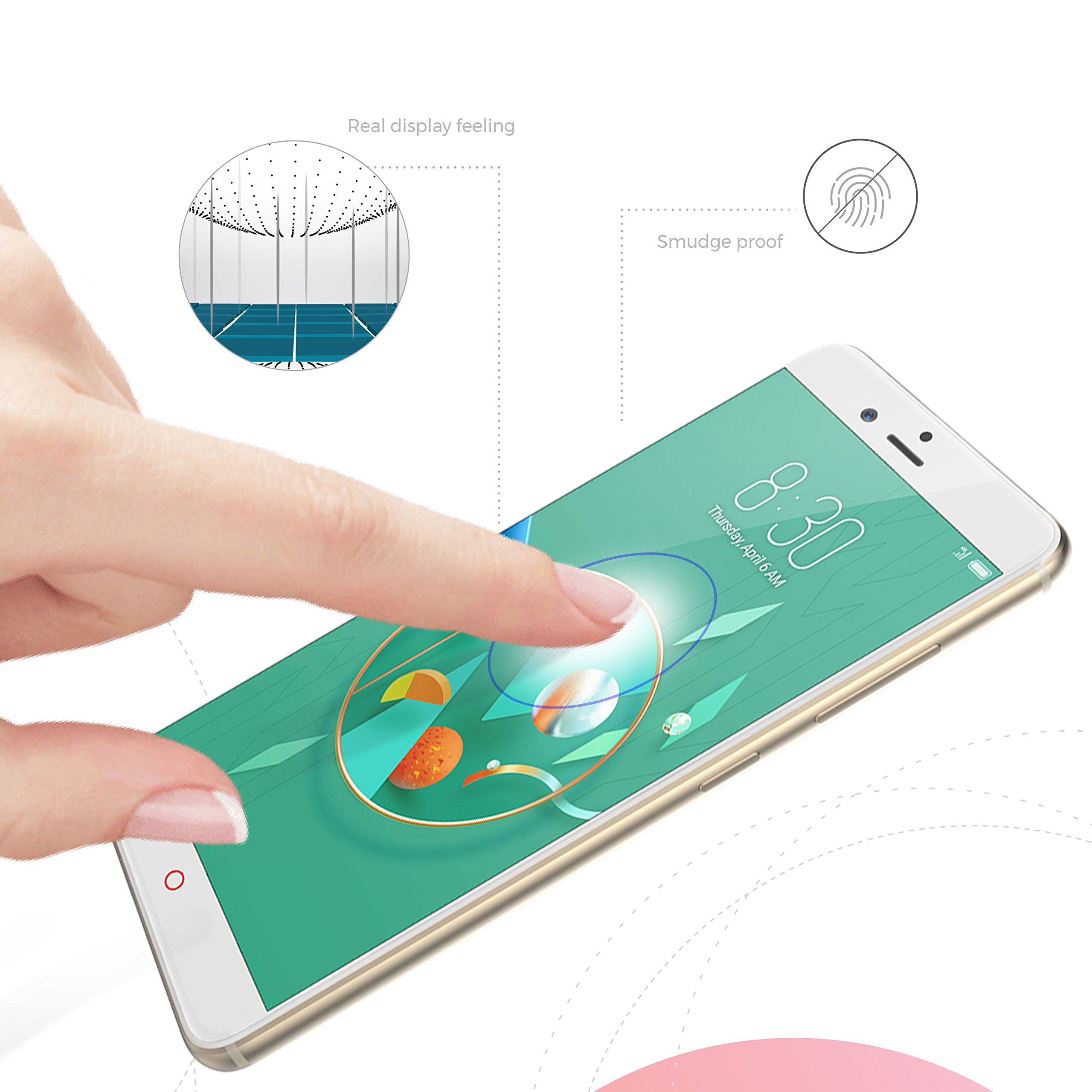 Simplecase Tempered Glass Suitable for Archos Archos Alpha+, Premium Screen Protector, Protection by Extra Hardness 9H - Image 3