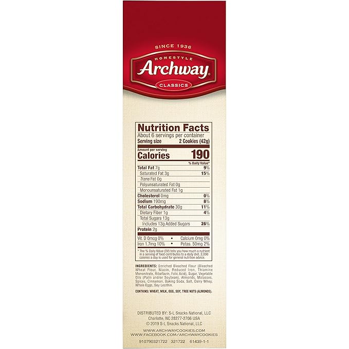 Amazon Com Archway Cookies Crispy Windmill 9 Ounce Pack Of 9 Everything Else