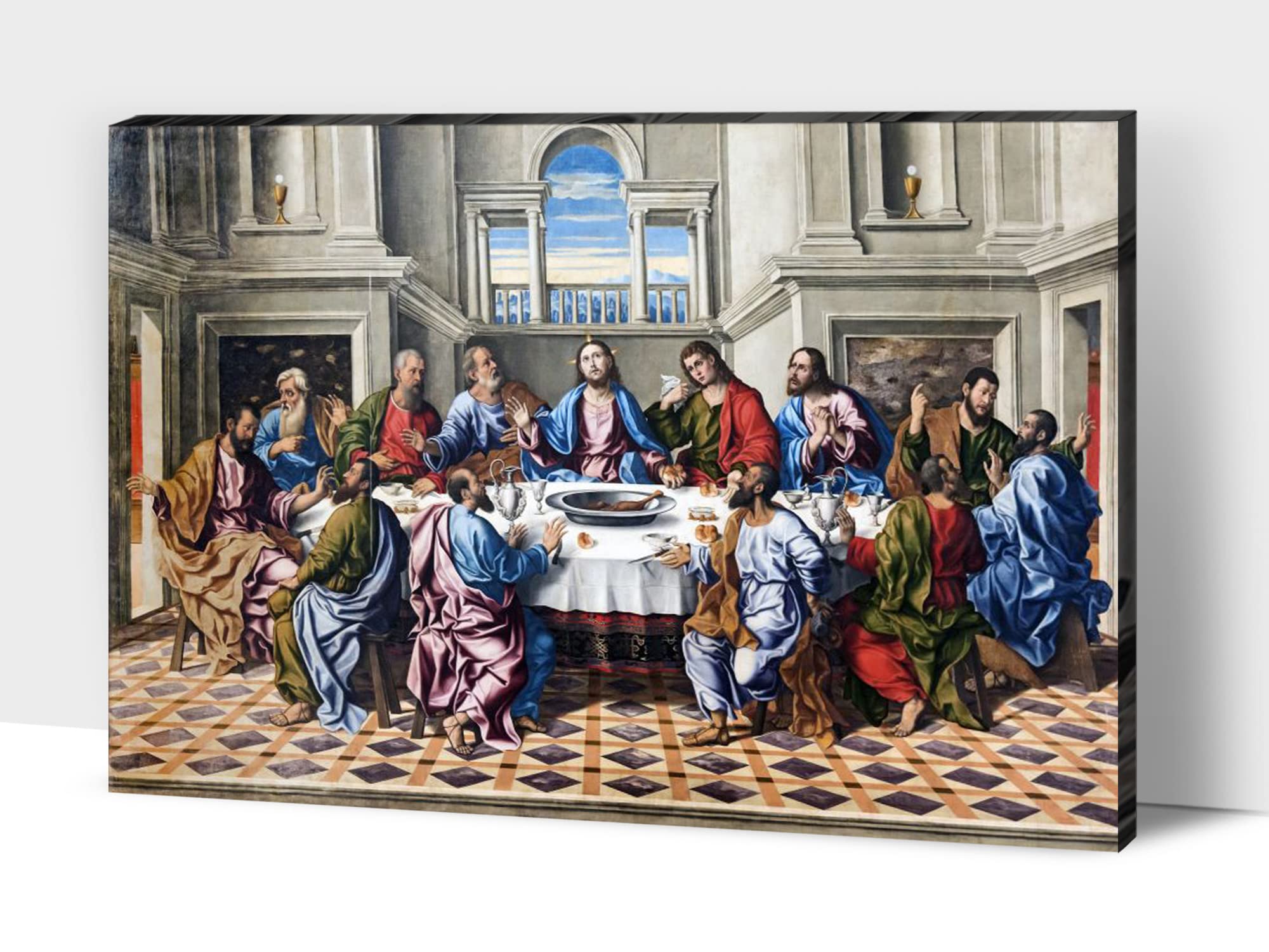 Amazon｜最後の晩餐絵画 - 最後の晩餐 キャンバス壁アート 最後
