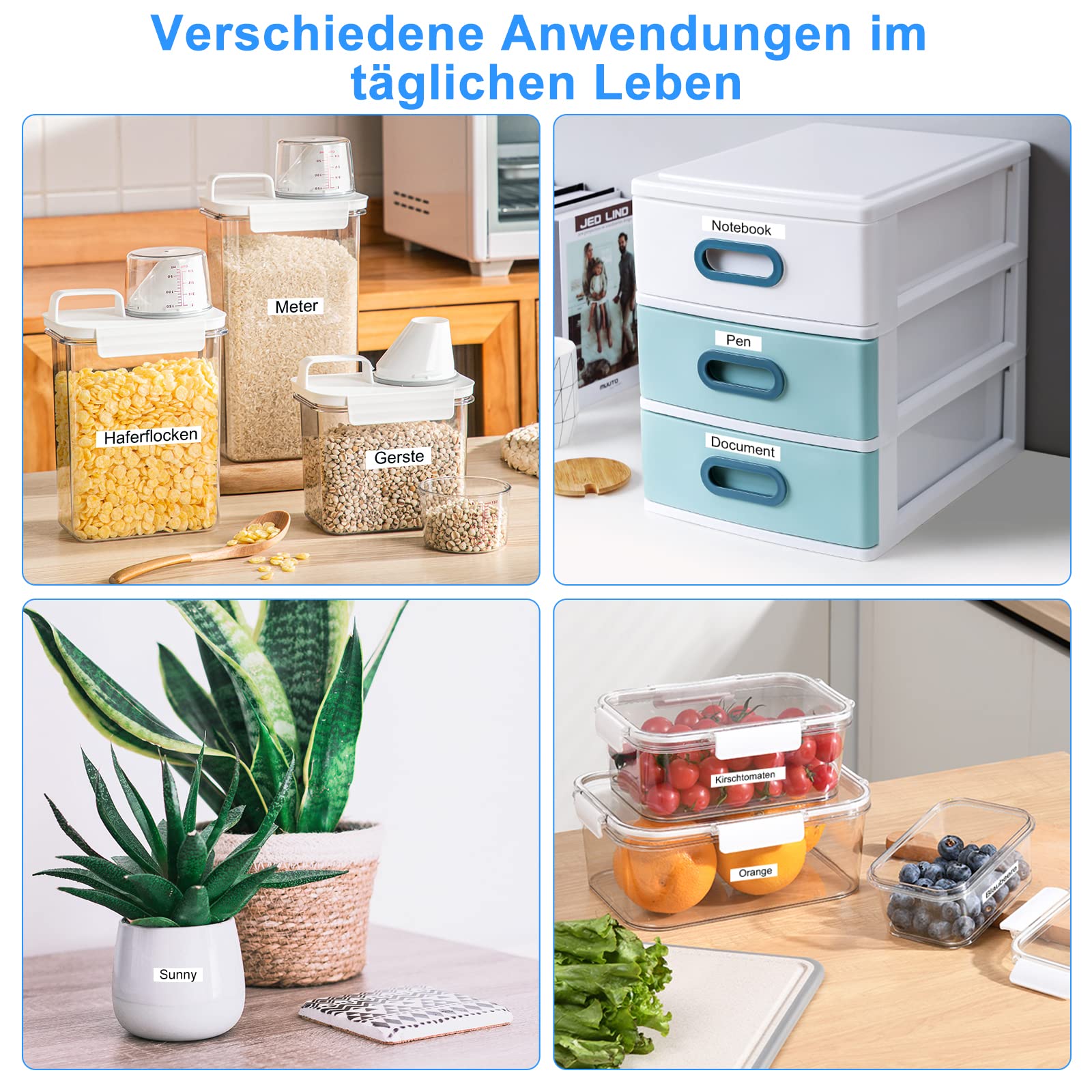 UniPlus 20 Pack Kompatible für Dynmo 91221 Etikettenband 91221 91201 S0721660 Kunststoff 12mm x 4m Schriftband xr Bänder für LT-100H LT-110T LT-100T XR QX50 200B Schwarz auf Weiß