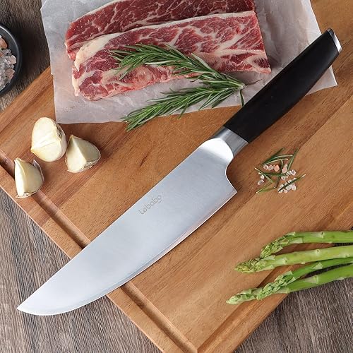 Miniatura 8 de Lebabo Cuchillo de cocina - Cuchillo de chef profesional de 8 pulgadas y cuchillo Santoku de 7 pulgadas, SUS304 de acero inoxidable revestido de 5