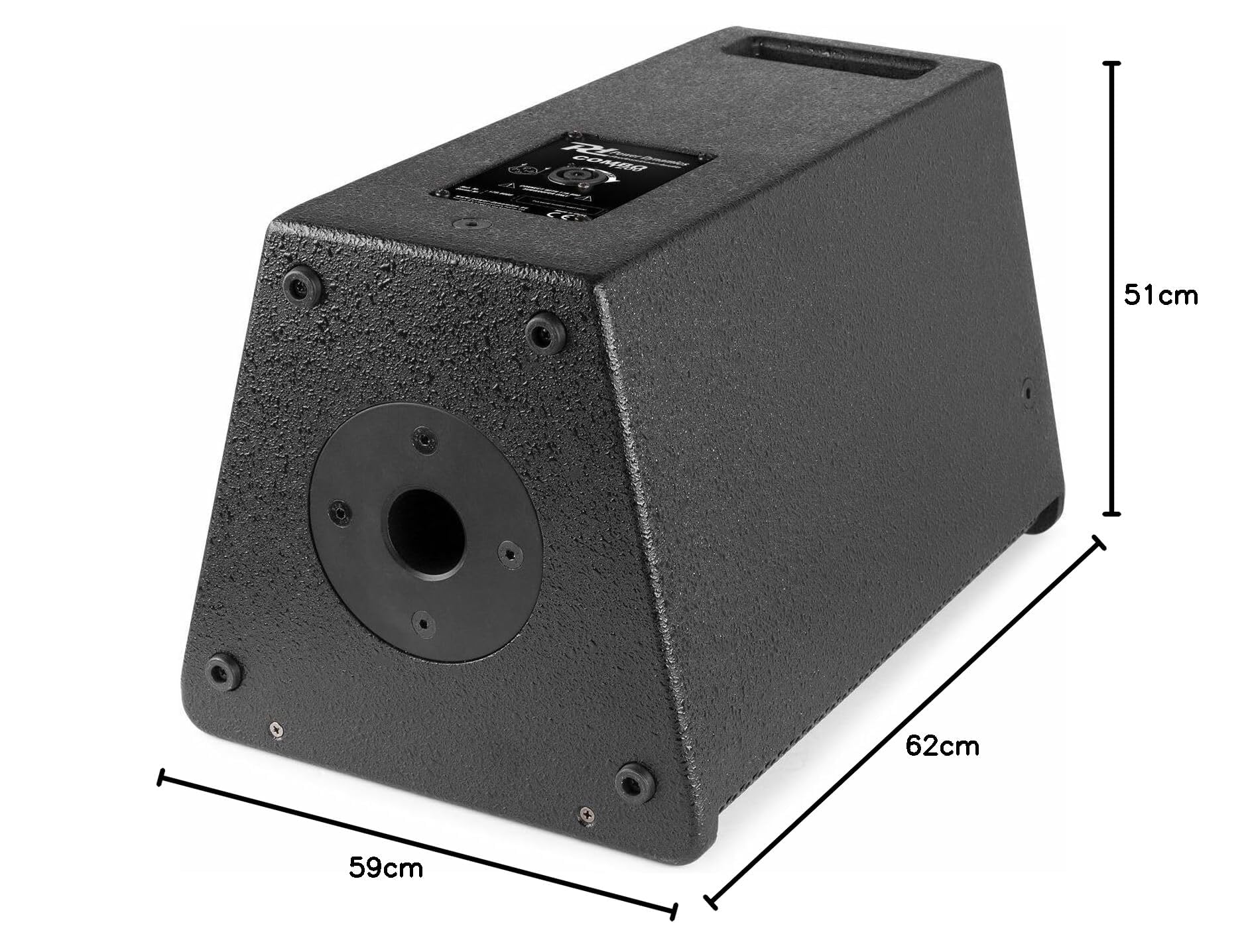 Power Dynamics Combo 1200 - PA Lautsprecher 2.1 DJ Boxen Set, 12 Zoll aktiv Subwoofer, 6,5 Zoll Topteile, Bluetooth, Mobile PA Anlage Komplettset - 1200 Watt - DJ Anlage