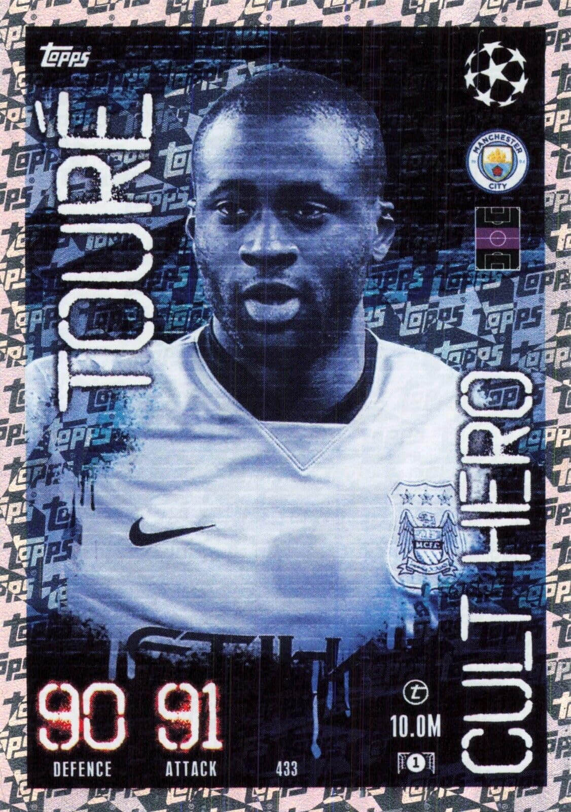 Topps Match Attax 2023 2024 Yaya Toure Cult Hero Trading Card