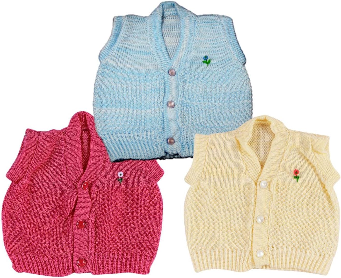 Montu Bunty Wear New Born Baby Woollen Vest Inner Wear Bandi