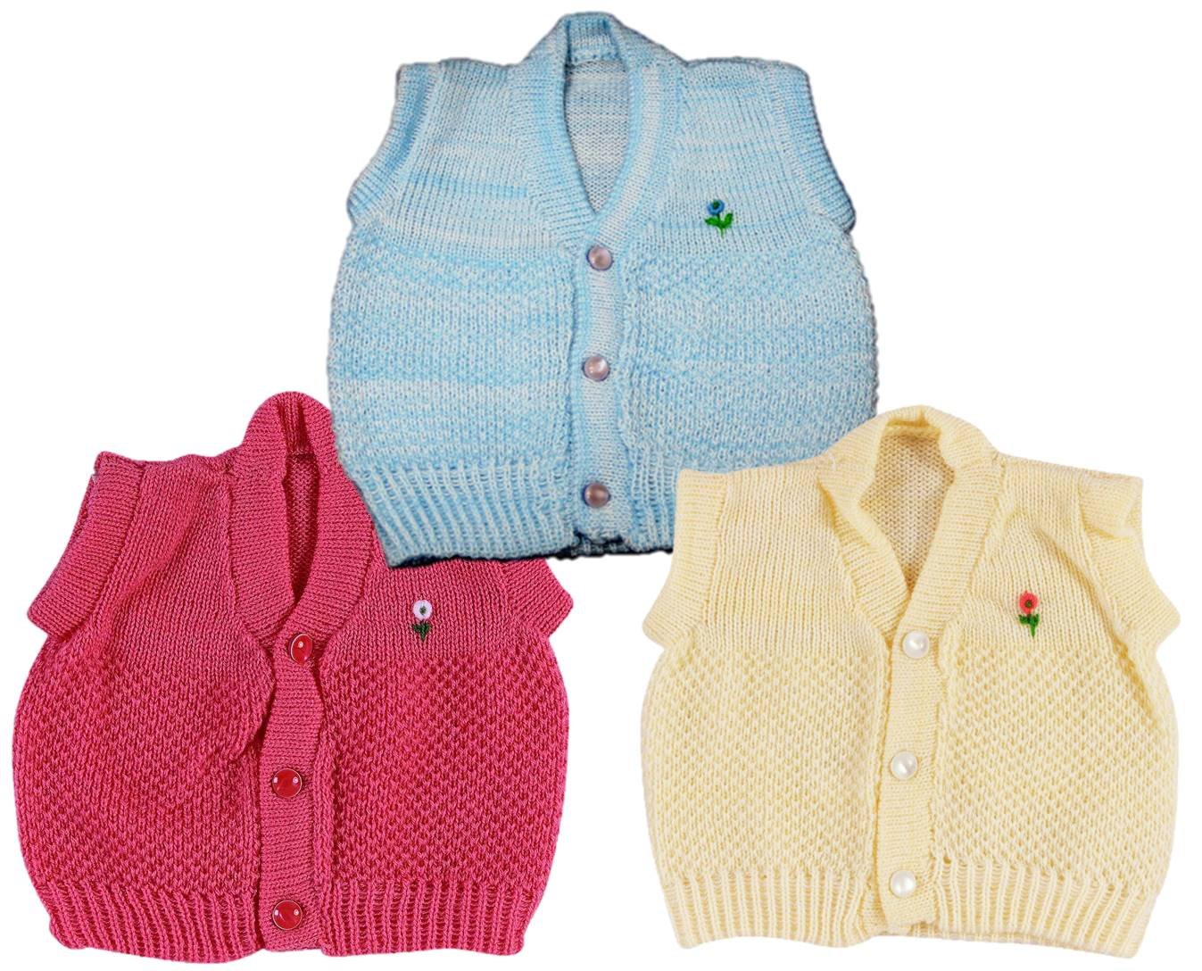 Montu Bunty Wear New Born Baby Woollen Vest Inner Wear Bandi