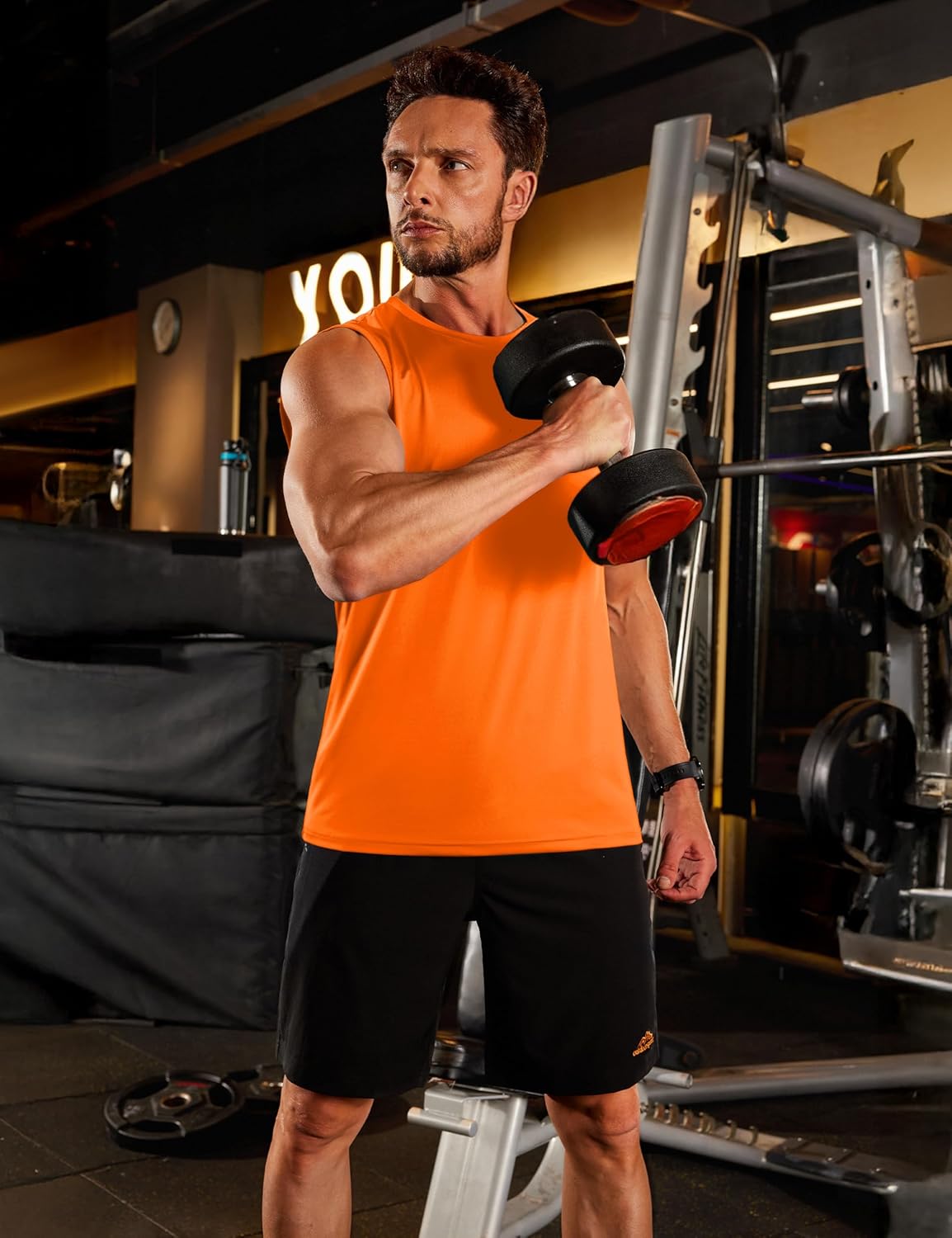 TACVASEN Sleeveless Shirts for Men Workout Tank Tops Dry Fit Muscle Shirt Sun Protection Gym Running Athletic Summer - Image 3