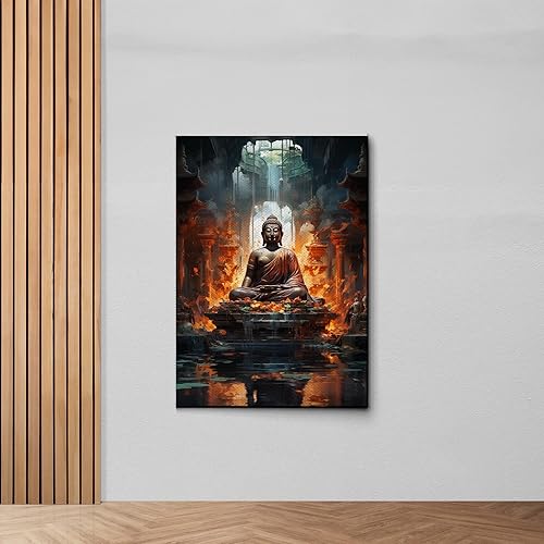 Yoga Wall Decor, Yoga Wall Art, Buda Canvas Art, Buda Decor, Buda Canvas Print, Luxury Framed Wall Decor, Canvas, Art Print
