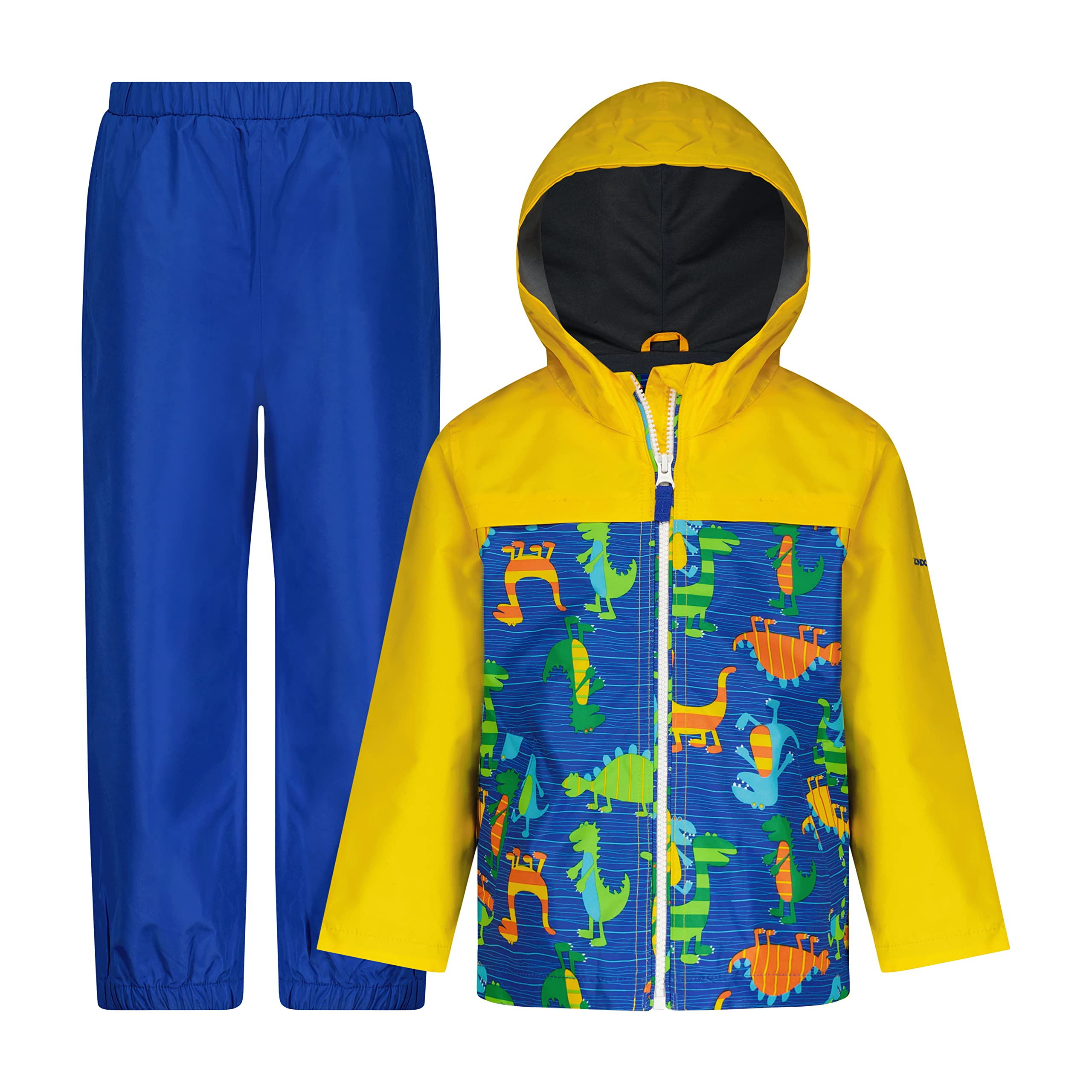 London Fog Boys Boys Waterproof Rain Suit For Kids Hooded