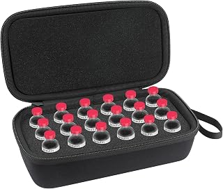 Insulin Fridge Holder Vial Storage Case for Refrigerator Fits Standard 10ml U-100 Vials, Safe, Snug, Secure Vial Protector (18-Slots)