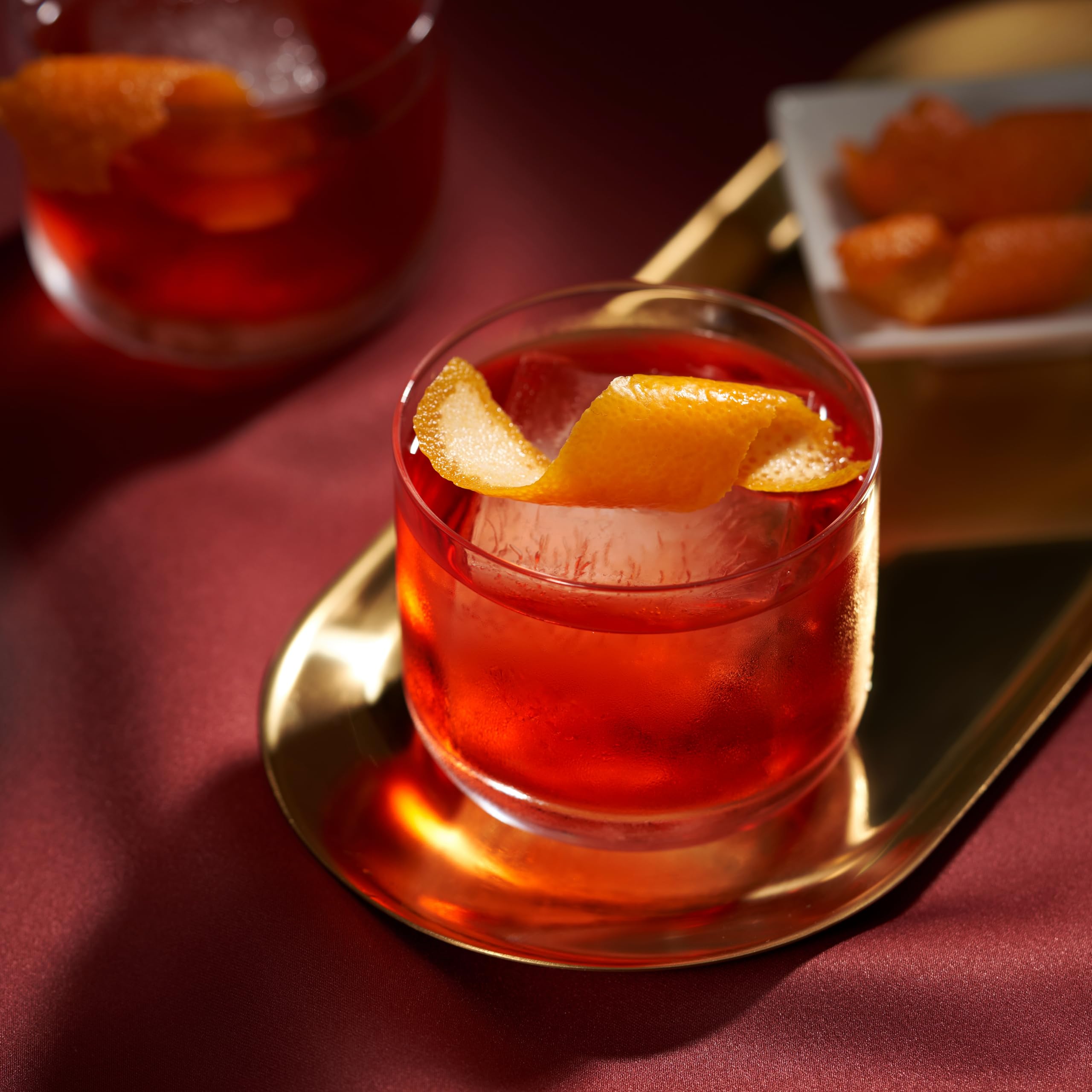 Viski Kryształowe kubki Negroni zestaw 2 sztuk, bezołowiowe szkło kryształowe premium, stylowe szklanki koktajlowe Lowball, zestaw upominkowy, 237 ml