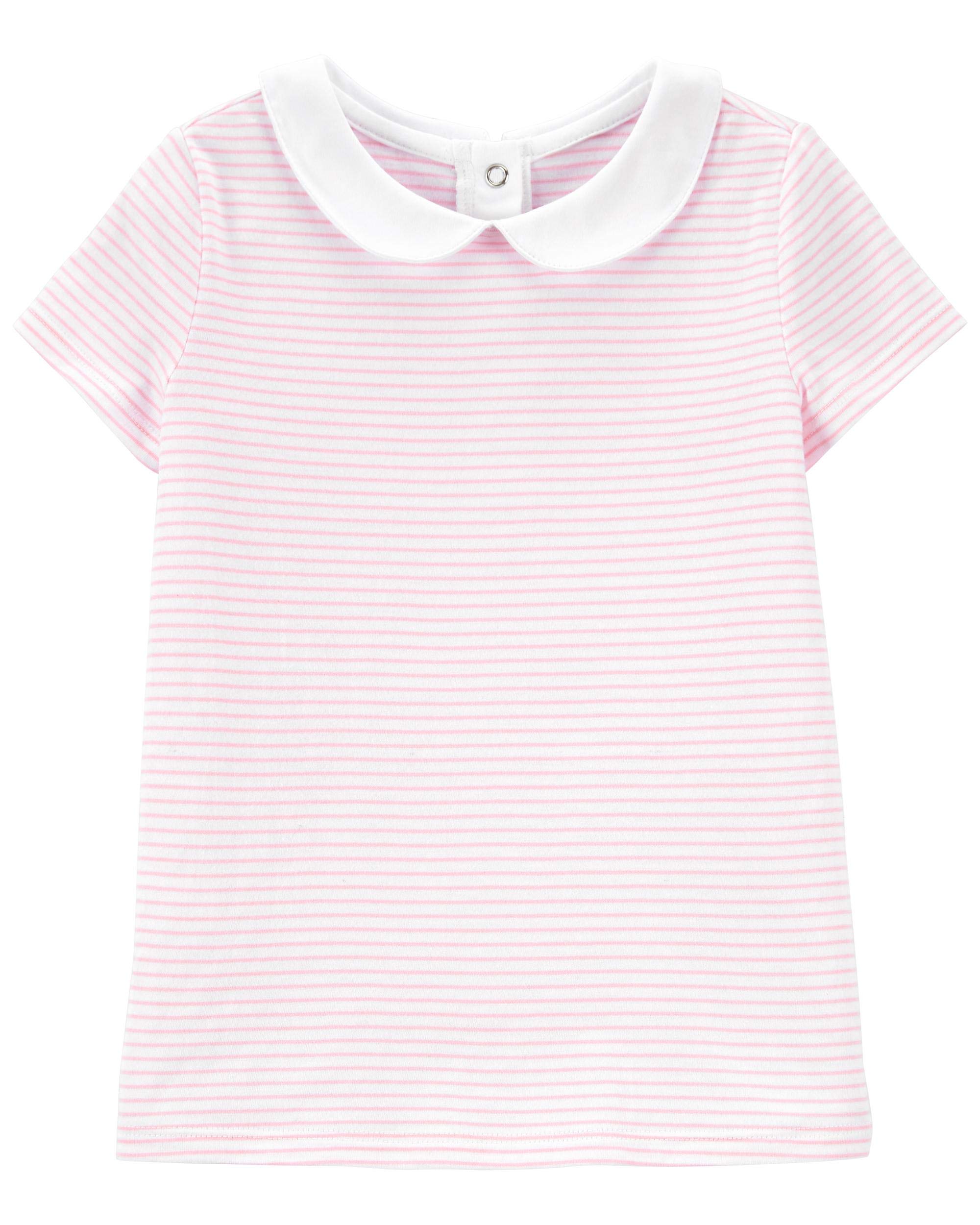 OSHKOSH B'GOSH Girls' Fashion Top, Pink Stripes, 4 Years