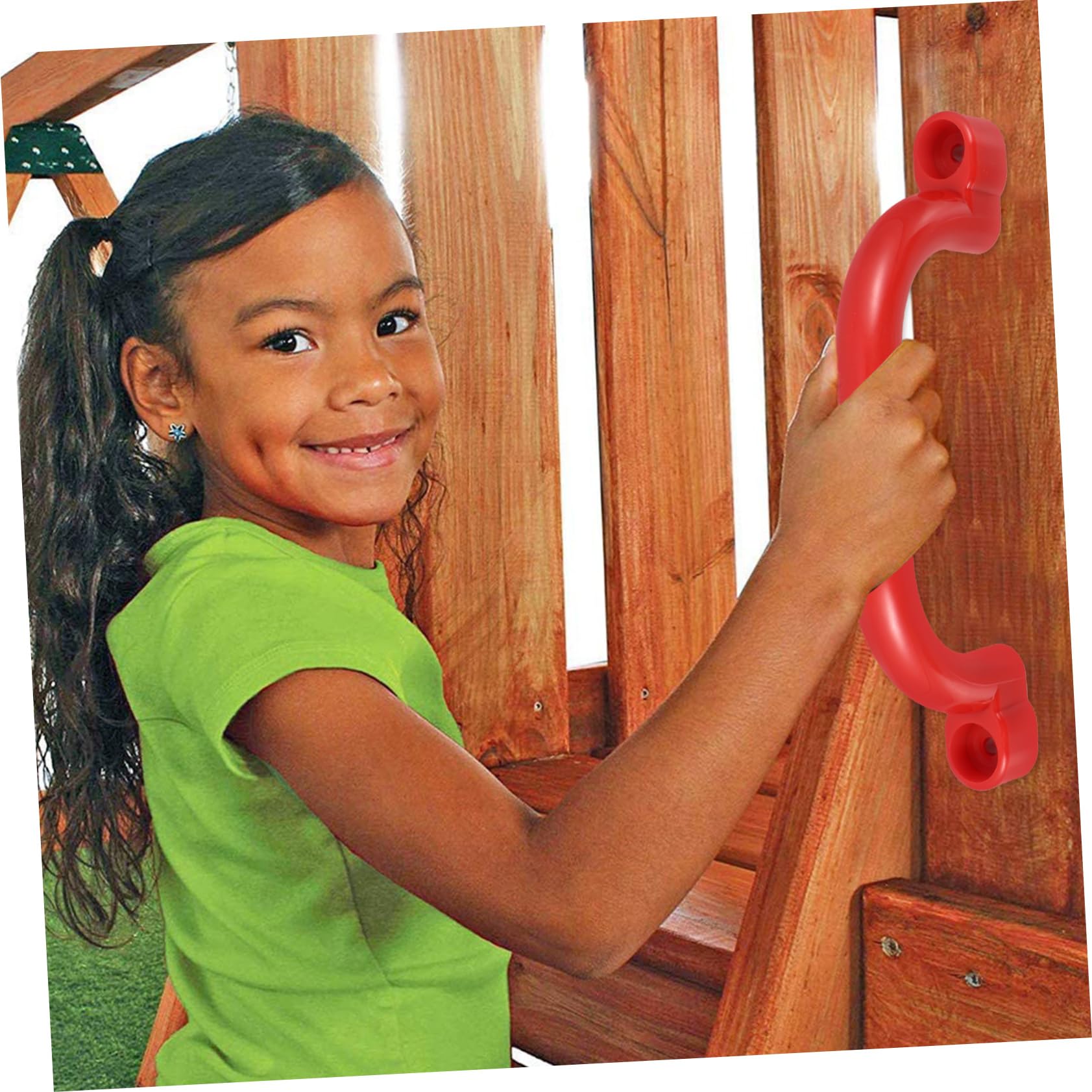 MUELODSIC 1Set Playground Safety Handles Durable Safety Hand Grip Accessories for Swing and Climbing Frames Easy Installation High Performance for Fun
