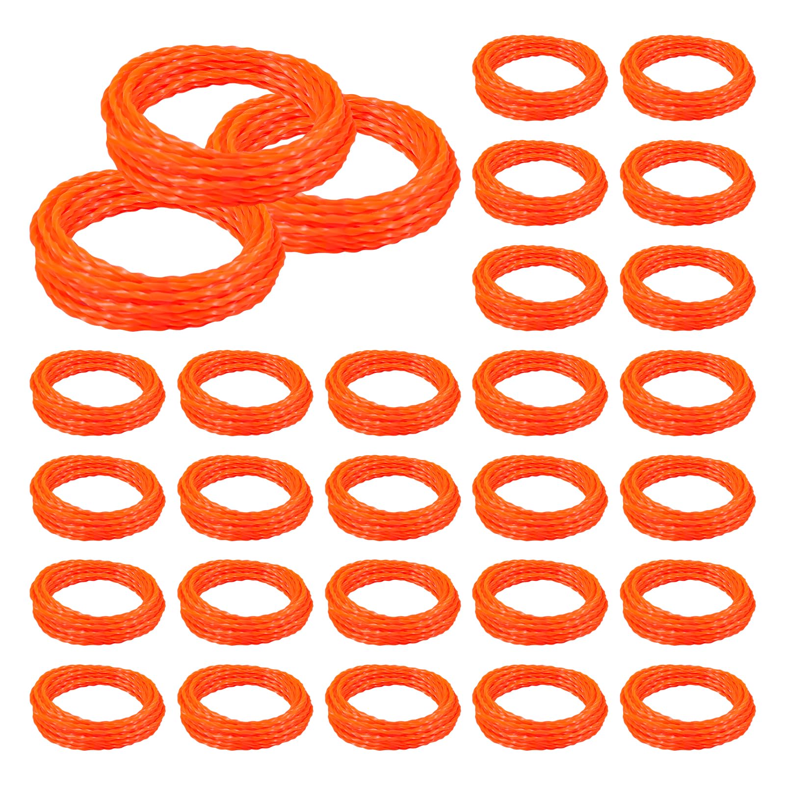 Confezione da 30 AL2420P pre-tagliati 0,2 cm Twisted Line, 4 m di ricambio per decespugliatore intrecciato compatibile con tutti i decespugliatori EGO da 56 Volt da 38,1 cm, sostituisce