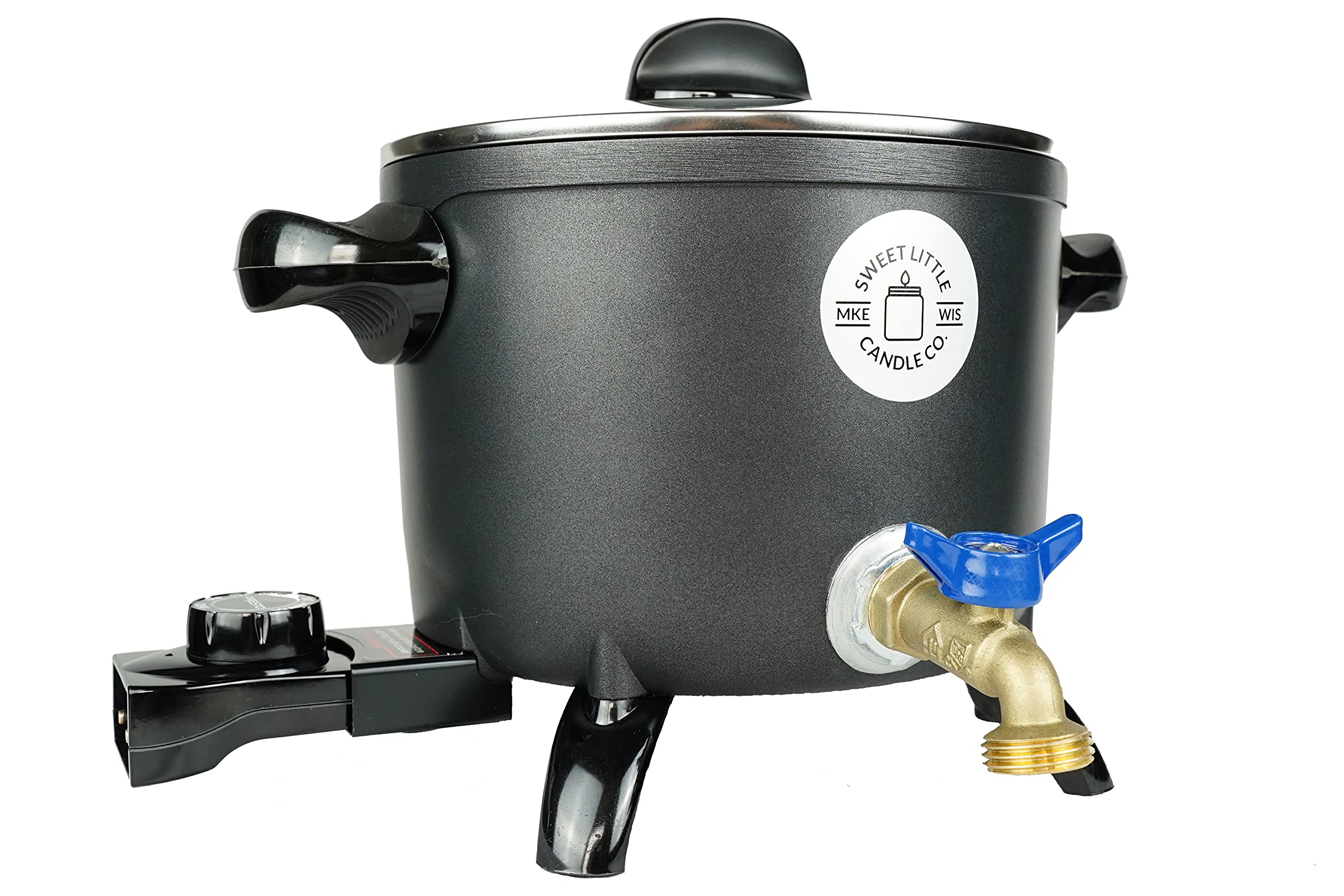 Wax Melter for Candle Making, Holds 10lbs of Melted Wax, Mechanically Secured Spout