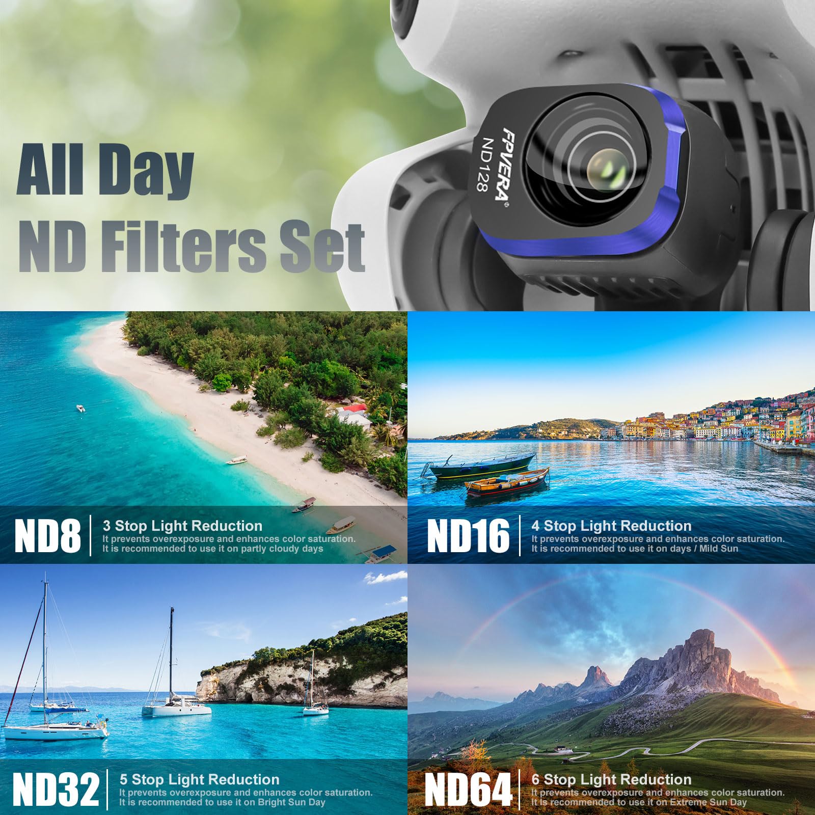 Amazon.com : ND Filter Set for DJI Mini 4 Pro, 6-Pack Drone