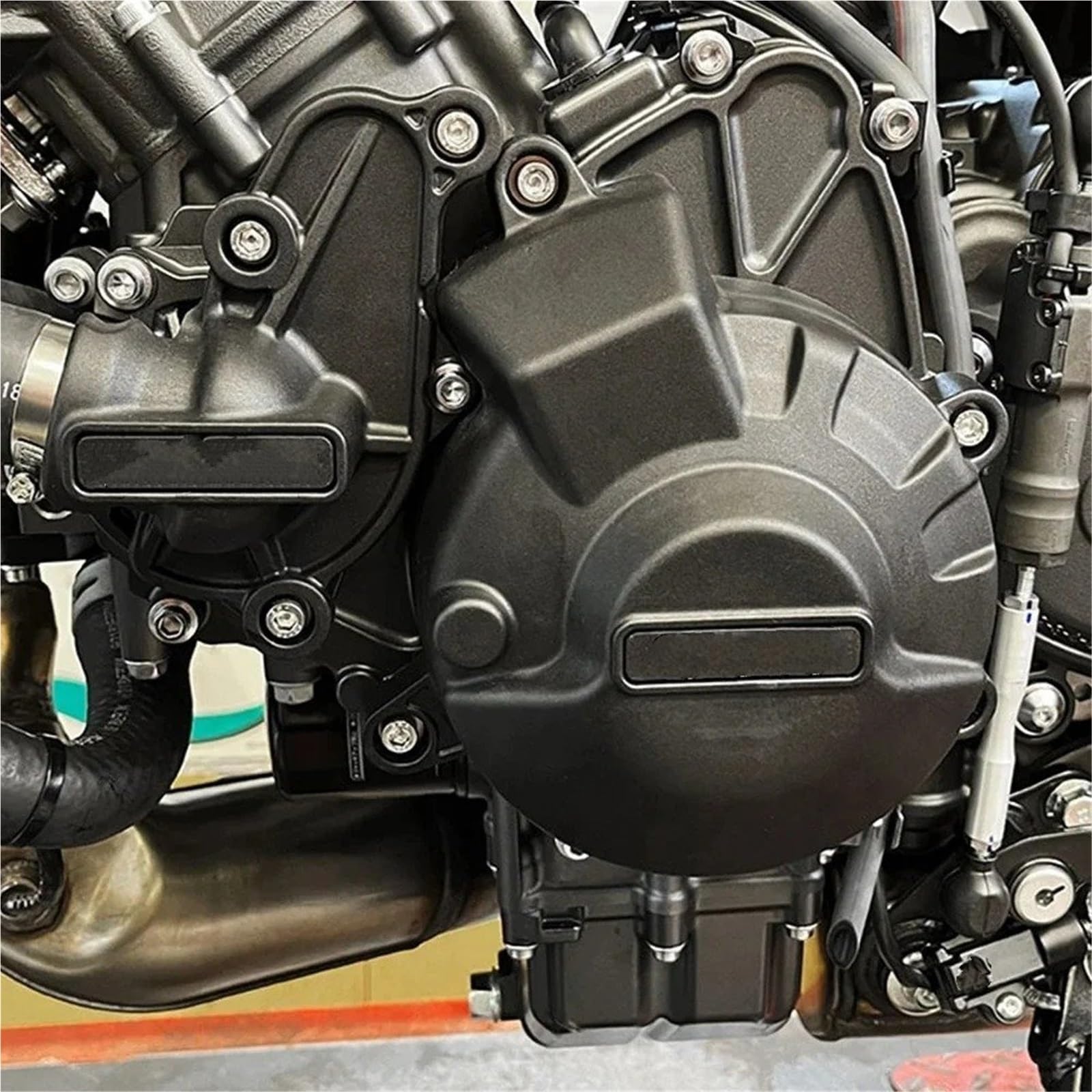 Guscio Protezione Coperture Motore Moto Protezione Per Cofano Motore Moto Per YAMAHA Per TRACER 9GT 9 GT 2021 2022 2023 Pompa Acqua, Alternatore, Frizione Protettiva(Copertura dell'alternatore)