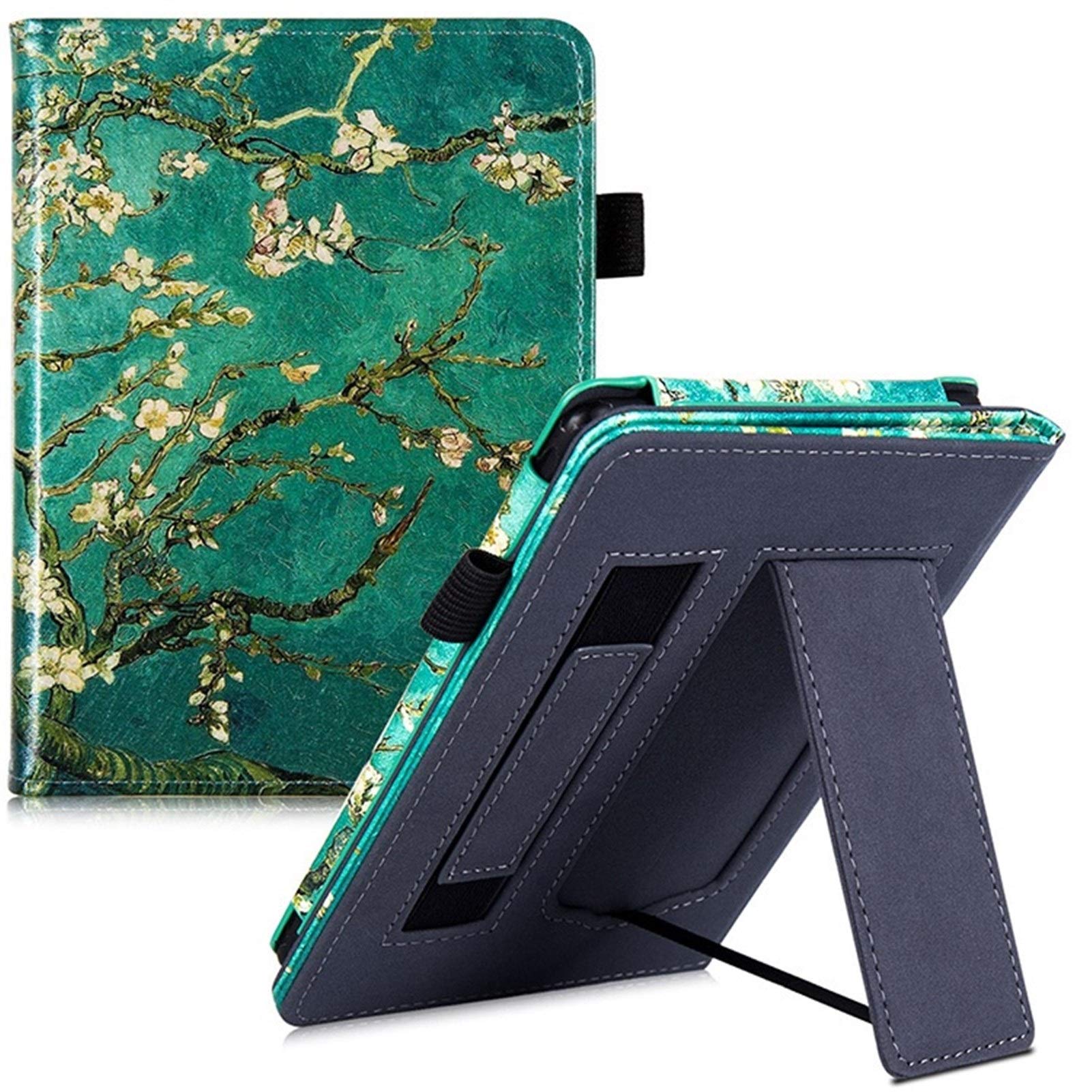 Aesthethic Botanical Blue Floral Kindle Paperwhite Case Cover, Kobo, Free Personalization - View #7