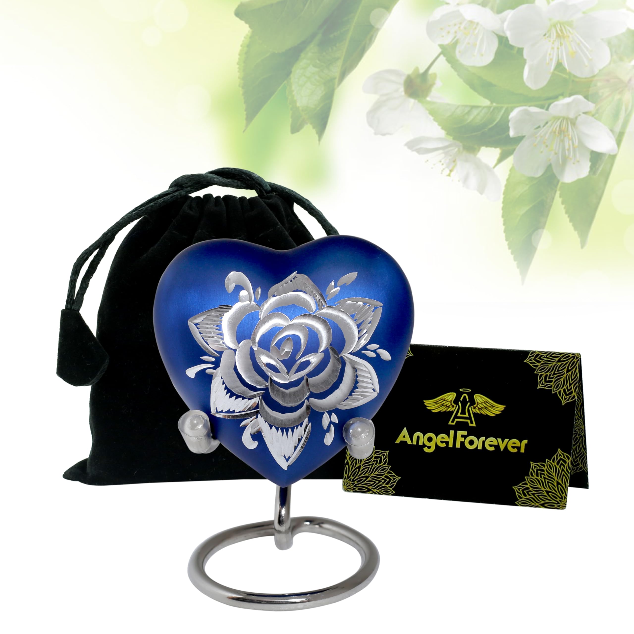 骨壷(ハートにバラ) 骨壷(ハートにバラ) 【公式通販】